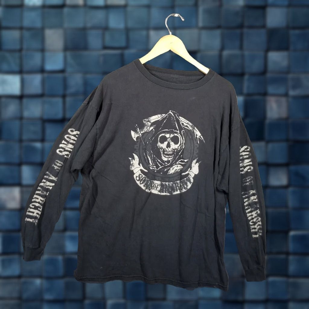 Vintage VINTAGE Sons Of Anarchy Graphic Long Sleeve Shirt Mens Large Black 90s Size US L / EU 52-54 / 3 - 1 Thumbnail