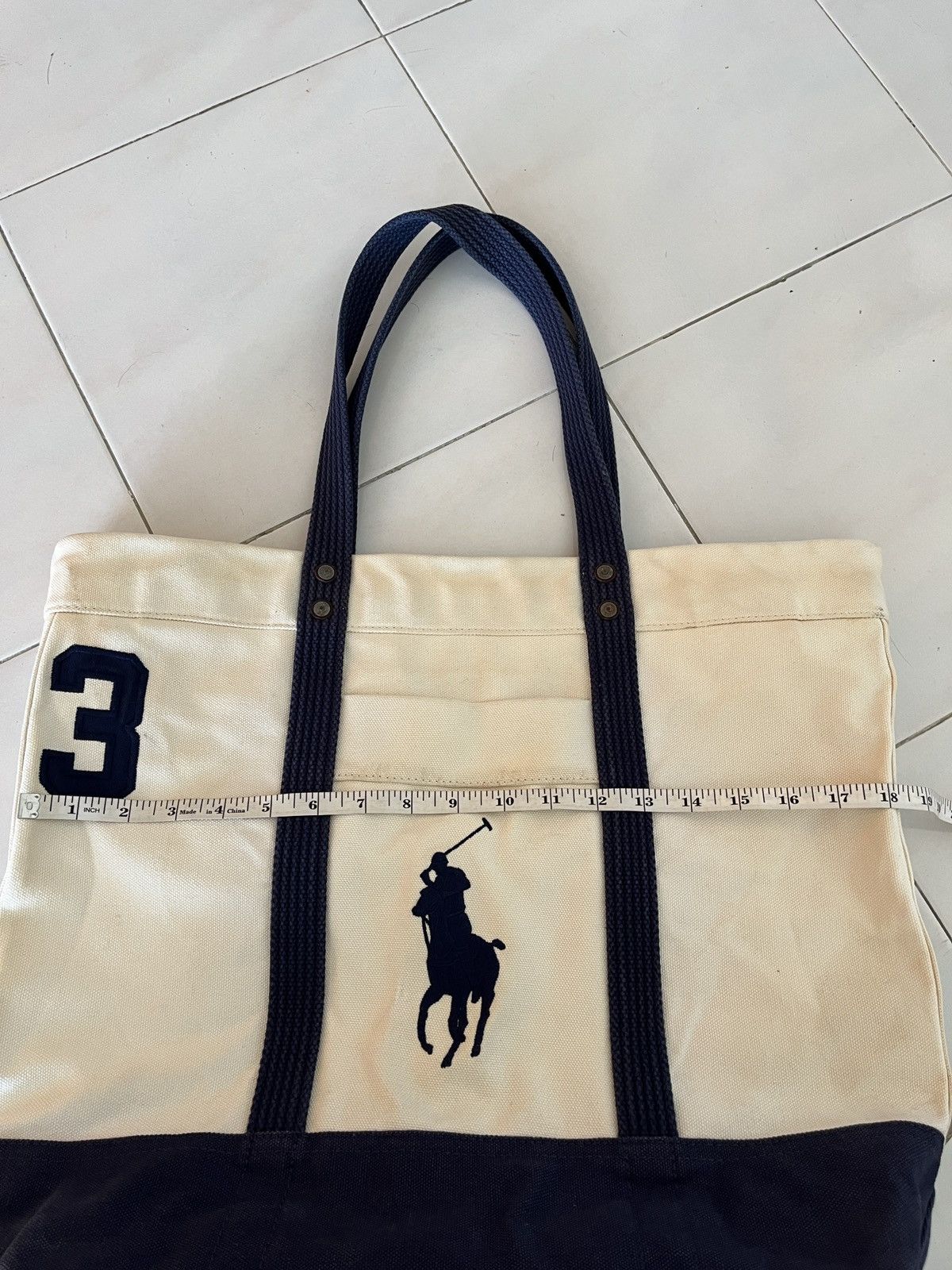 Ralph Lauren Ralph Lauren Large Tote Bag Embroided Size ONE SIZE - 15 Thumbnail