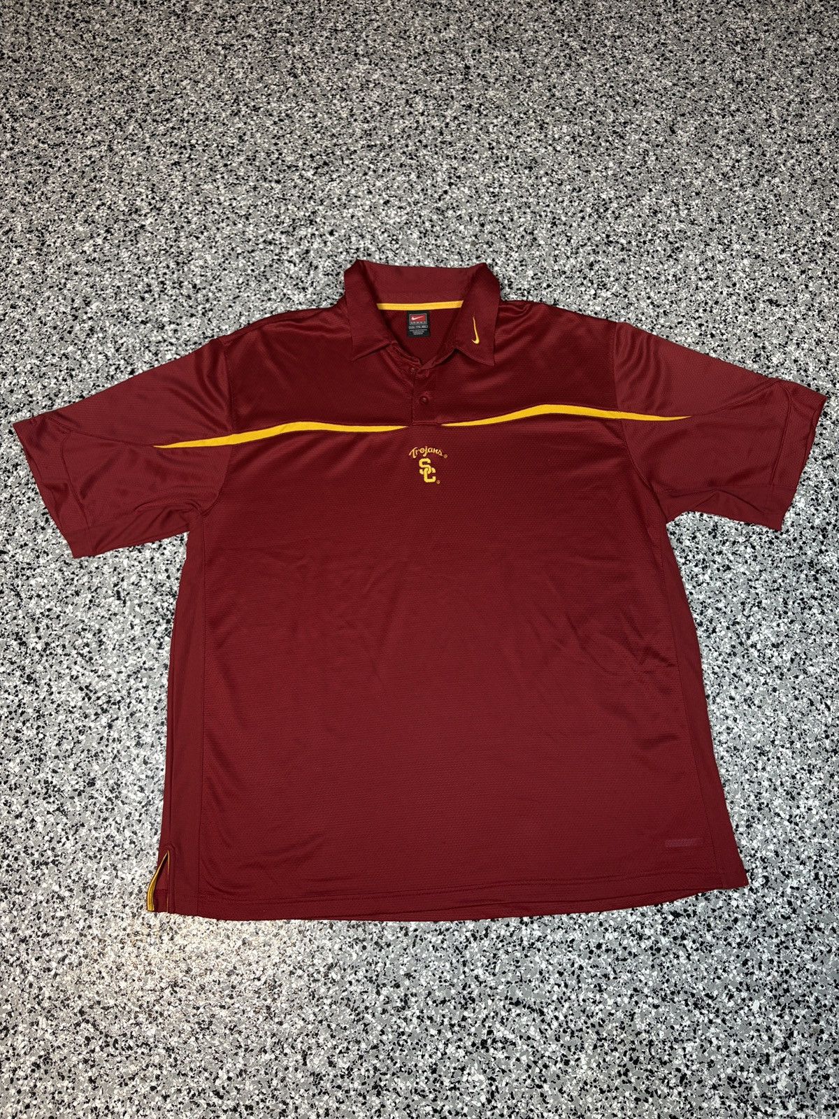 NCAA Vintage 1990s Nike USC Trojans Golf Polo Tee Size XXL 0539 Size US XL / EU 56 / 4 - 1 Thumbnail