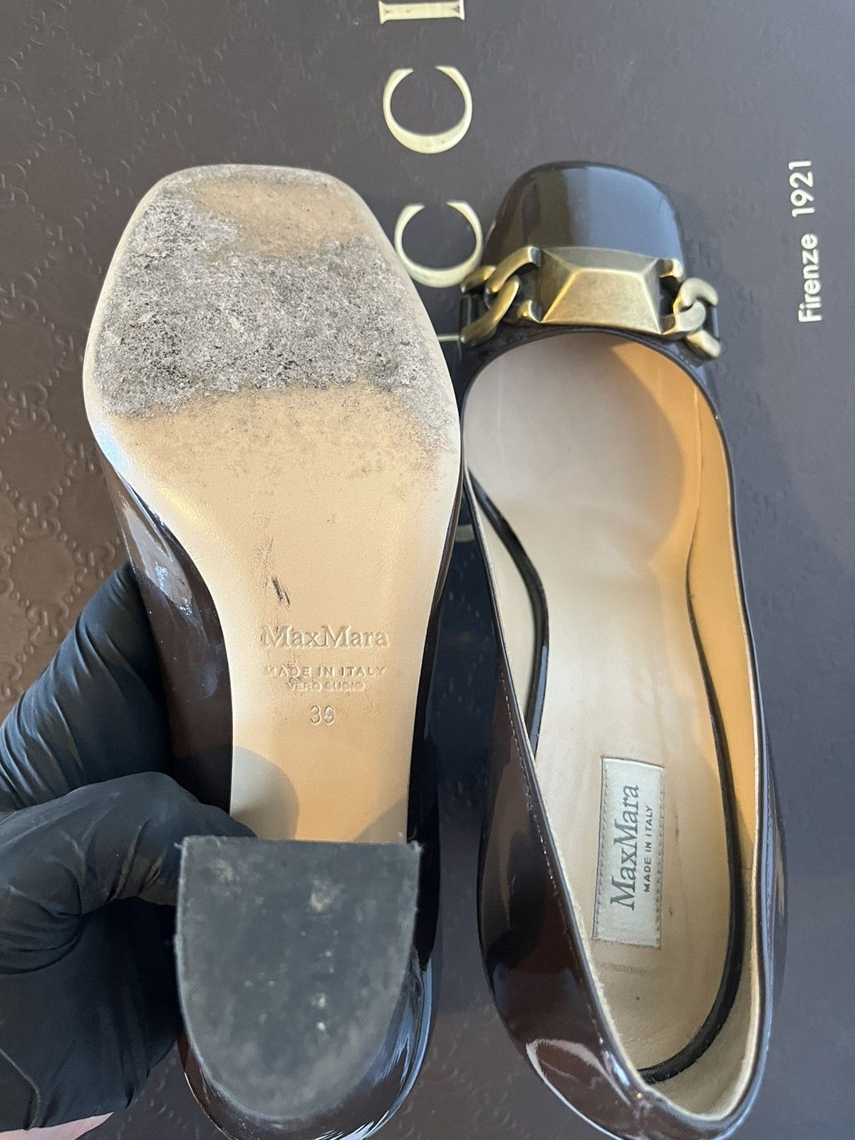 Max Mara Max Mara atelier patent leather heels Size US 9 / IT 39 - 6 Thumbnail