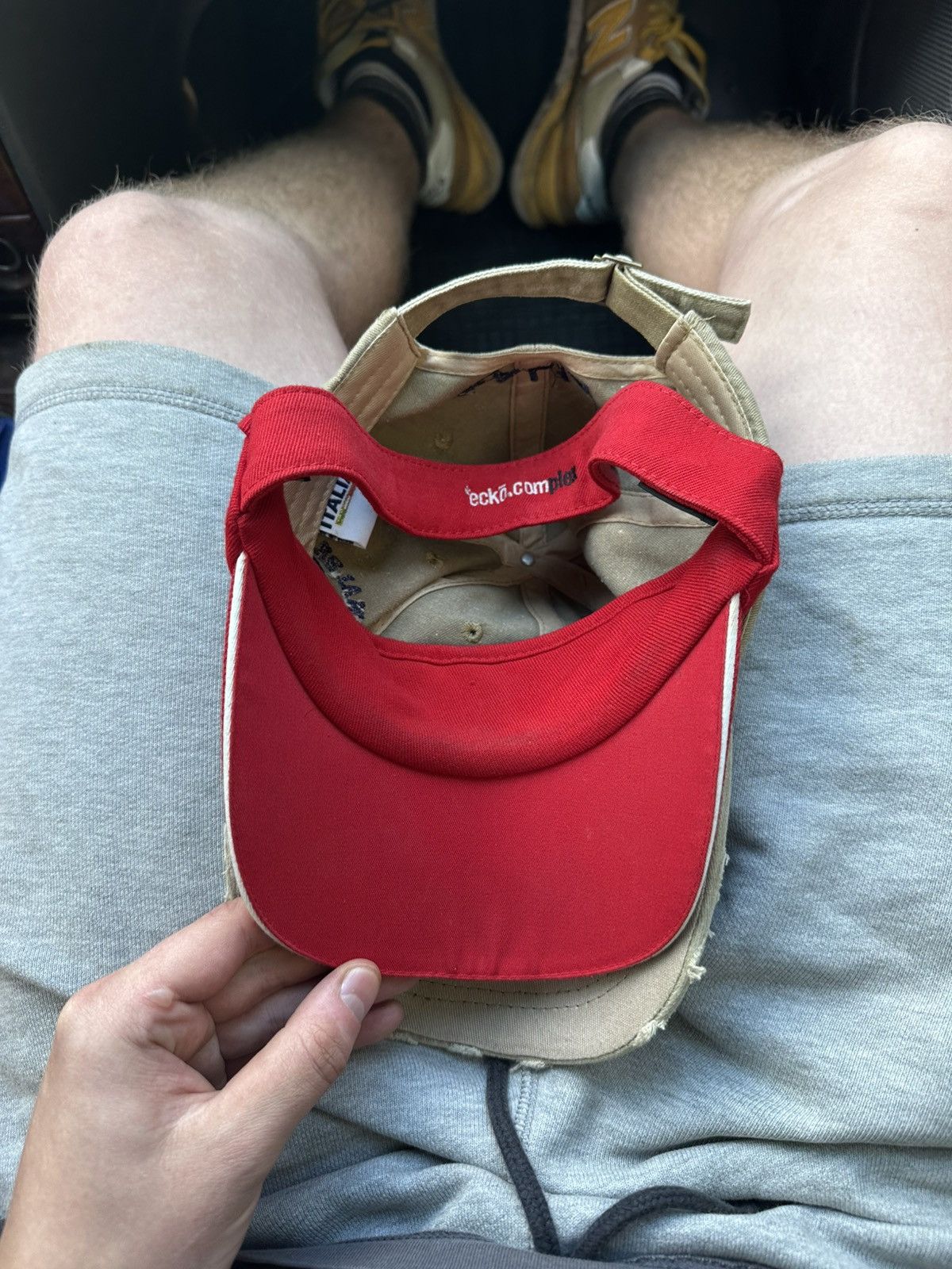 Ecko Unltd. × Vintage Ecko Unltd Red Logo Visor Streetwear Y2K Cap Size ONE SIZE - 6 Thumbnail