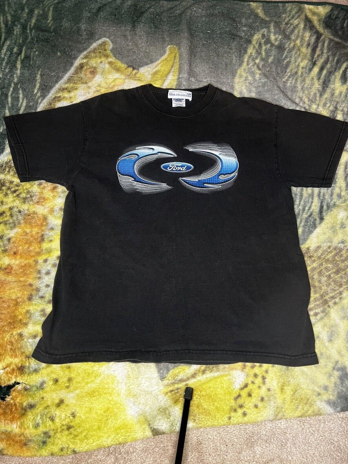 Ford Ford Logo Graphic T-Shirt - Black Casual Tee Size US L / EU 52-54 / 3 - 1 Thumbnail