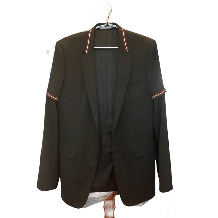 Dior Black Striped Blazer Jacket 0079