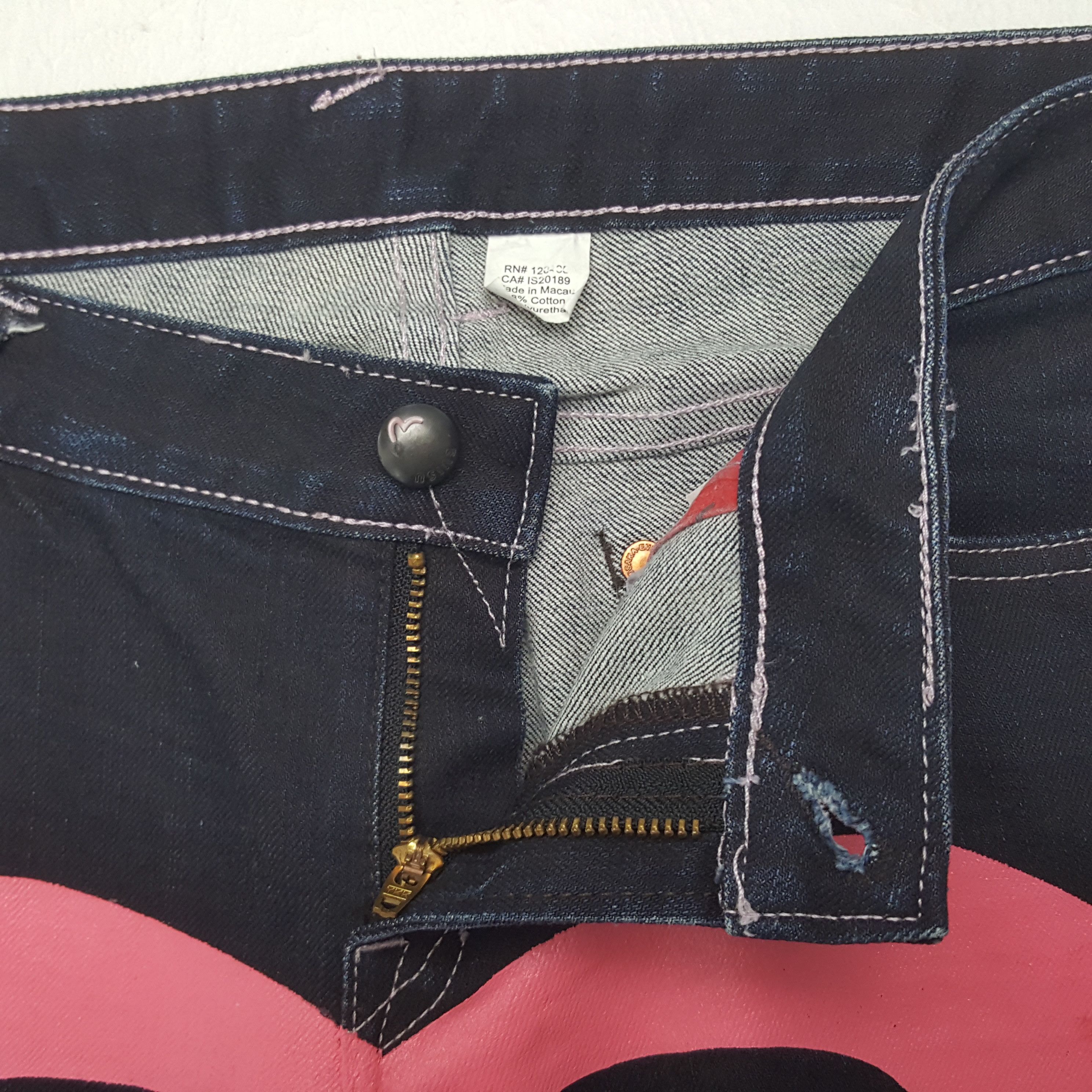 Evisu × Japanese Brand × Vintage Vintage Evisu Japanese Brand Daicock Custom Art Denim Jeans Size US 30 / EU 46 - 7 Thumbnail