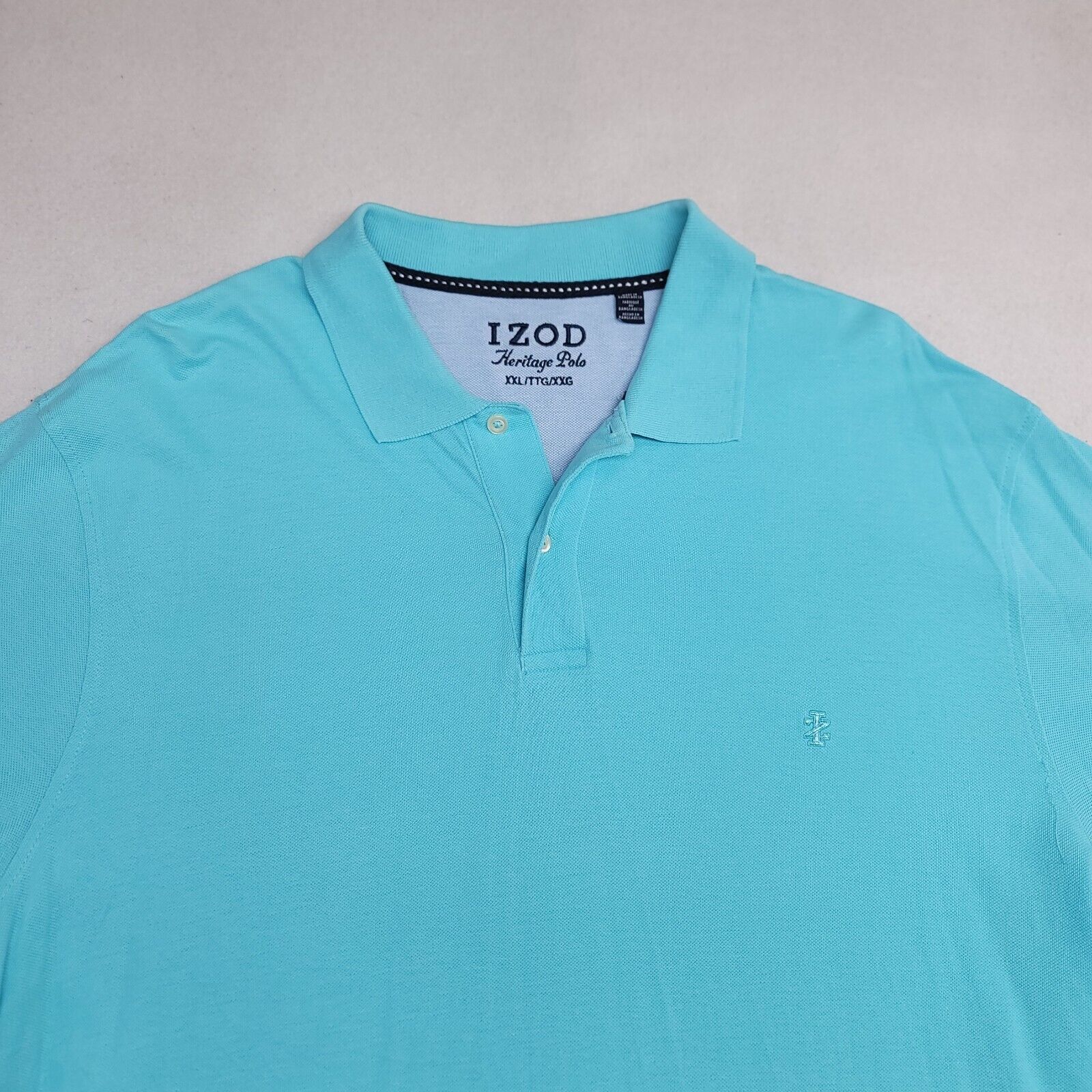 Izod IZOD Pullover Short Sleeve Polo Shirt Mens Size 2XL Blue Size US XXL / EU 58 / 5 - 1 Thumbnail