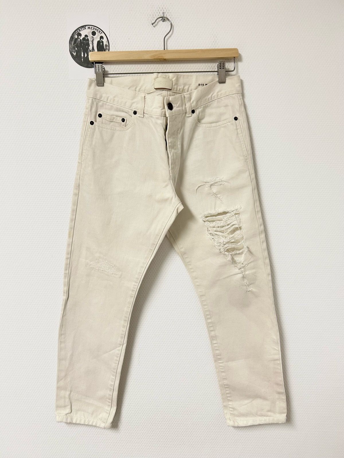 Saint Laurent Paris SS2018 Distressed Skinny Jeans Size US 32 / EU 48 - 1 Thumbnail
