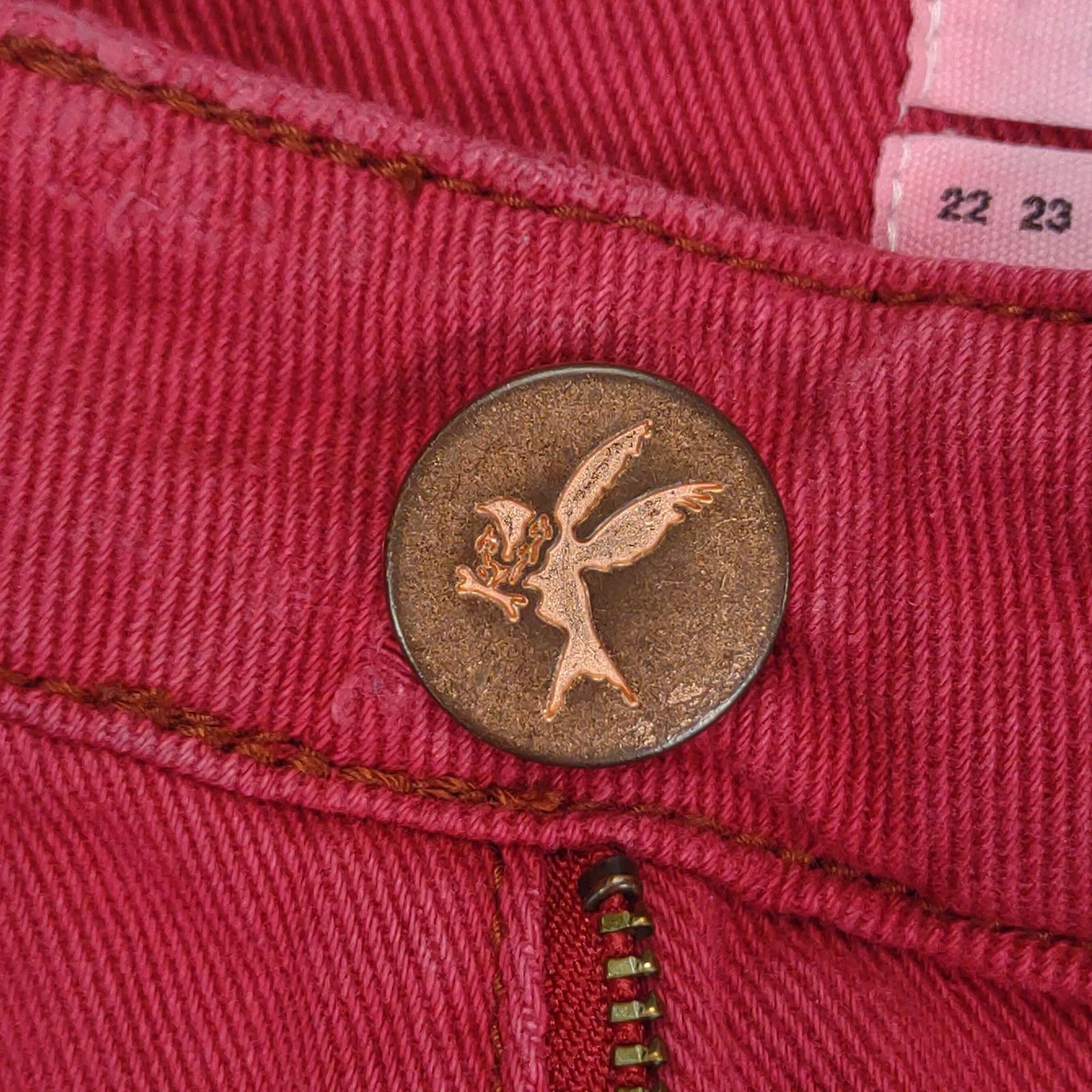 One Teaspoon One Teaspoon High Waist Awesome Baggies Red Distressed Jeans Size 28" / US 6 / IT 42 - 6 Thumbnail