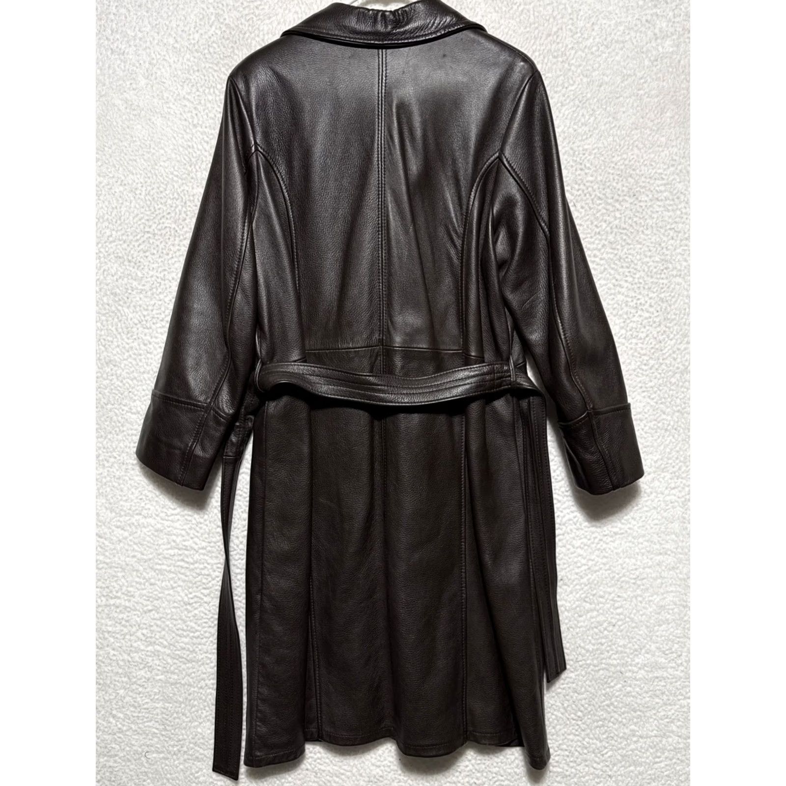 Vintage VINTAGE Deer Wear Genuine Deer Leather Jacket Women's L Brown Long Coat Size L / US 10 / IT 46 - 6 Thumbnail