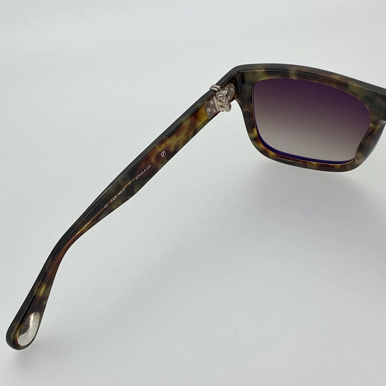 Ann Demeulemeester Ann Demeulemeester Sunglasses Flat Top Black and Brown Size ONE SIZE - 4 Thumbnail