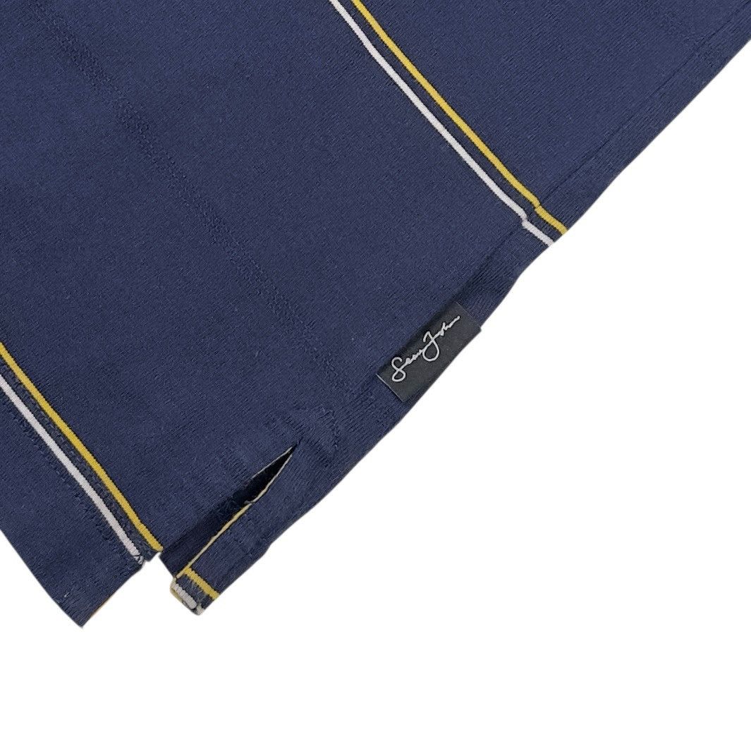 Sean John Vintage Sean John Polo Shirt Blue Yellow Striped Y2K Hip Hop Size US XL / EU 56 / 4 - 4 Thumbnail