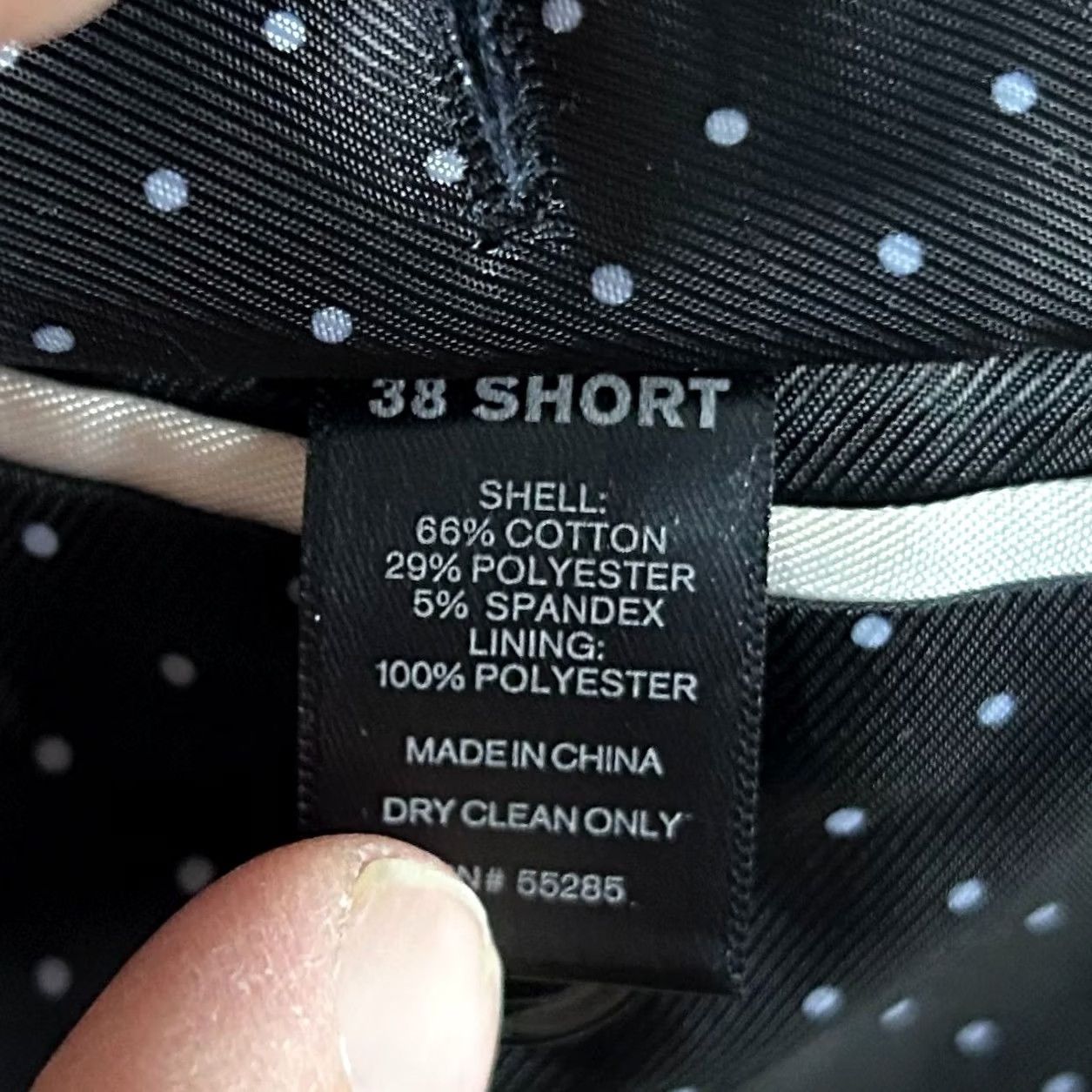 Express Express Sport Coat Black Cotton Blend Two-Button Vented 38S Fitted Photographer Jacket/Coat Men Regular Notch Lapel Solid Short Length Size US XS / EU 42 / 0 - 4 Thumbnail