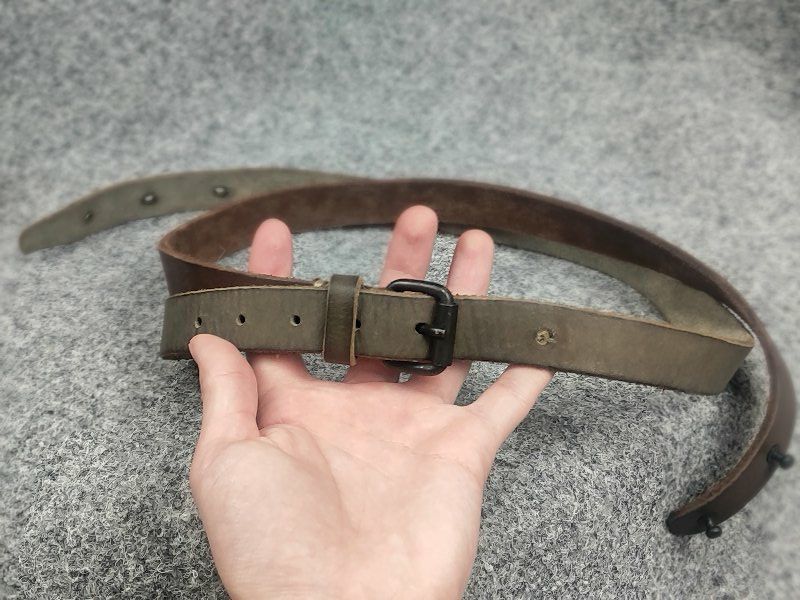 Allsaints Allsaints Spitalfields Vintage two-piece leather belt buckle Size ONE SIZE - 3 Thumbnail