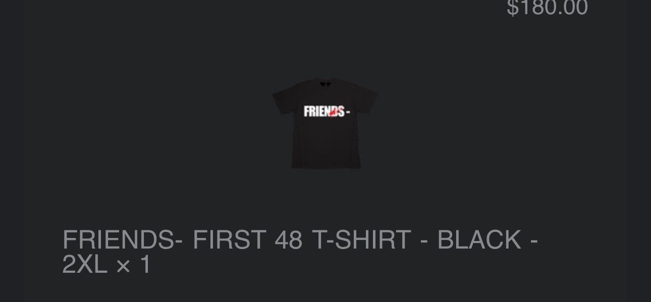 Vlone Vlone First 48 Hr FRIENDS t shirt XXL Size US XXL / EU 58 / 5 - 5 Thumbnail