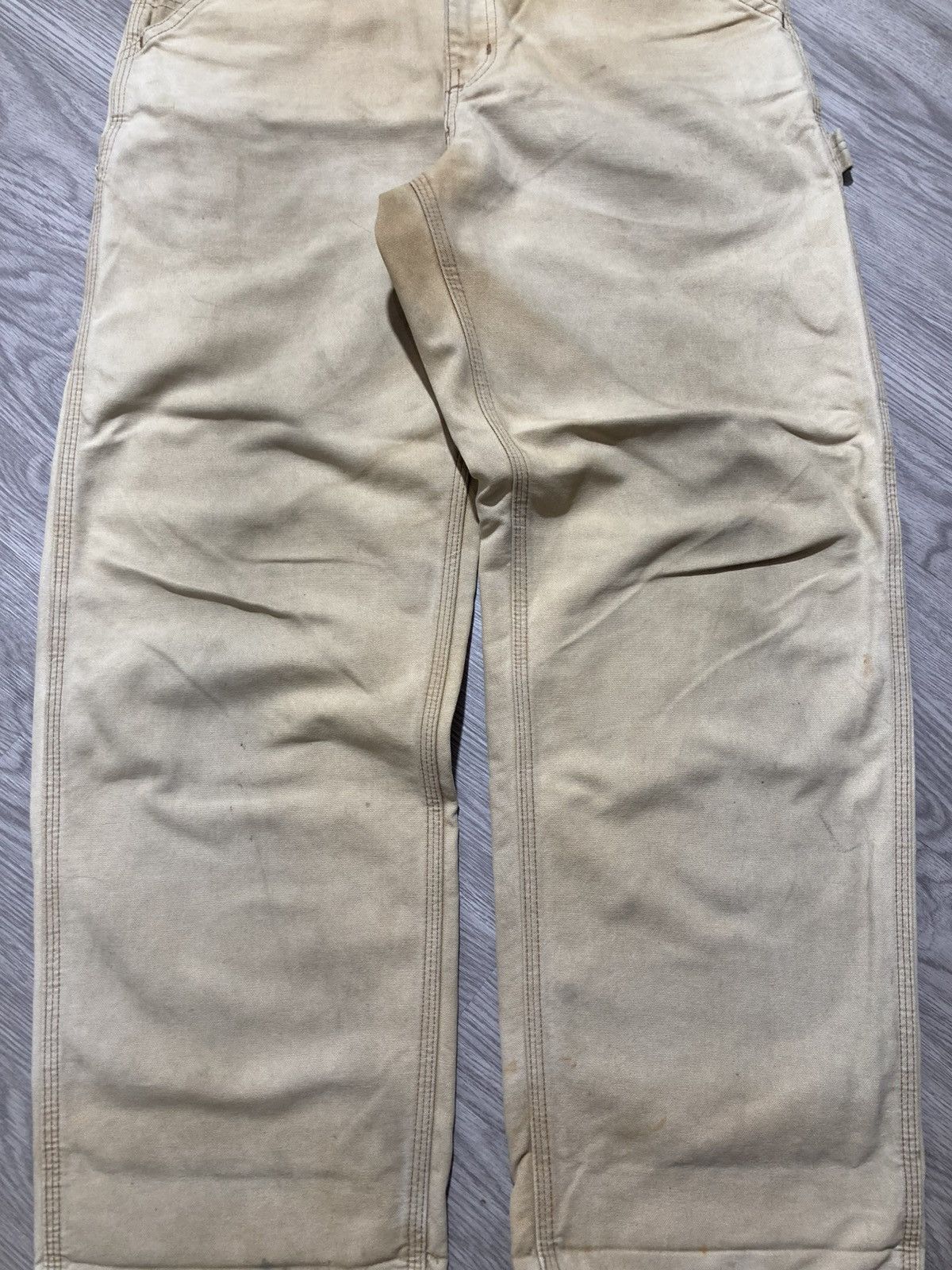 Carhartt 1990s Vintage Carhartt B11 BRN Carpenter Duck Pants Workwear Size US 32 / EU 48 - 15 Thumbnail