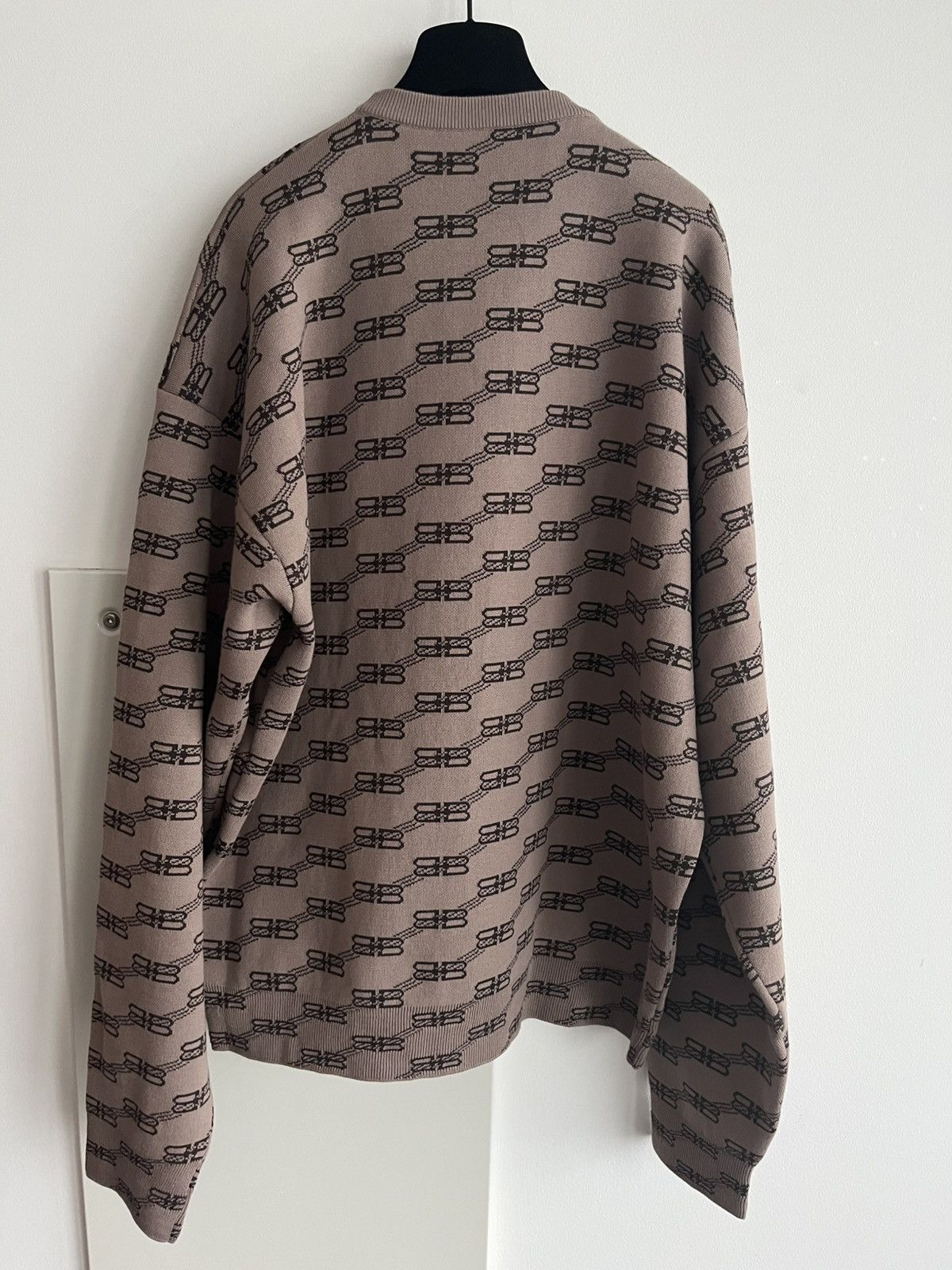 Balenciaga Runway Brand New Rare Balenciaga BB Monogram Sweater Size US L / EU 52-54 / 3 - 4 Thumbnail