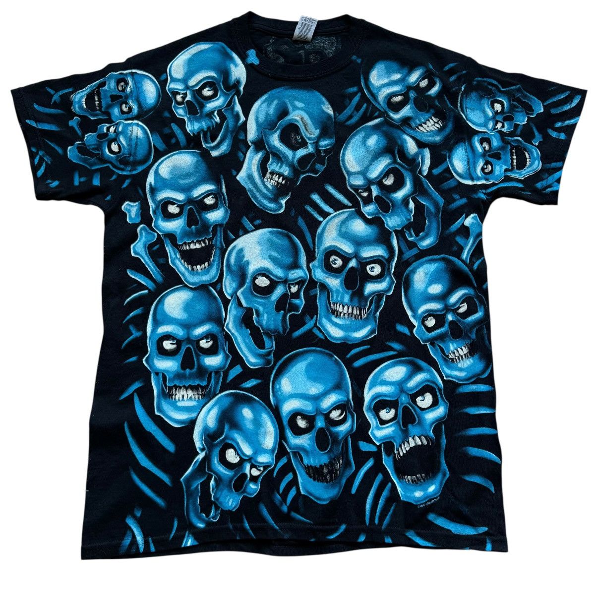 Liquid Blue liquid blue blue skulls all over print t shirt Size US M / EU 48-50 / 2 - 1 Thumbnail
