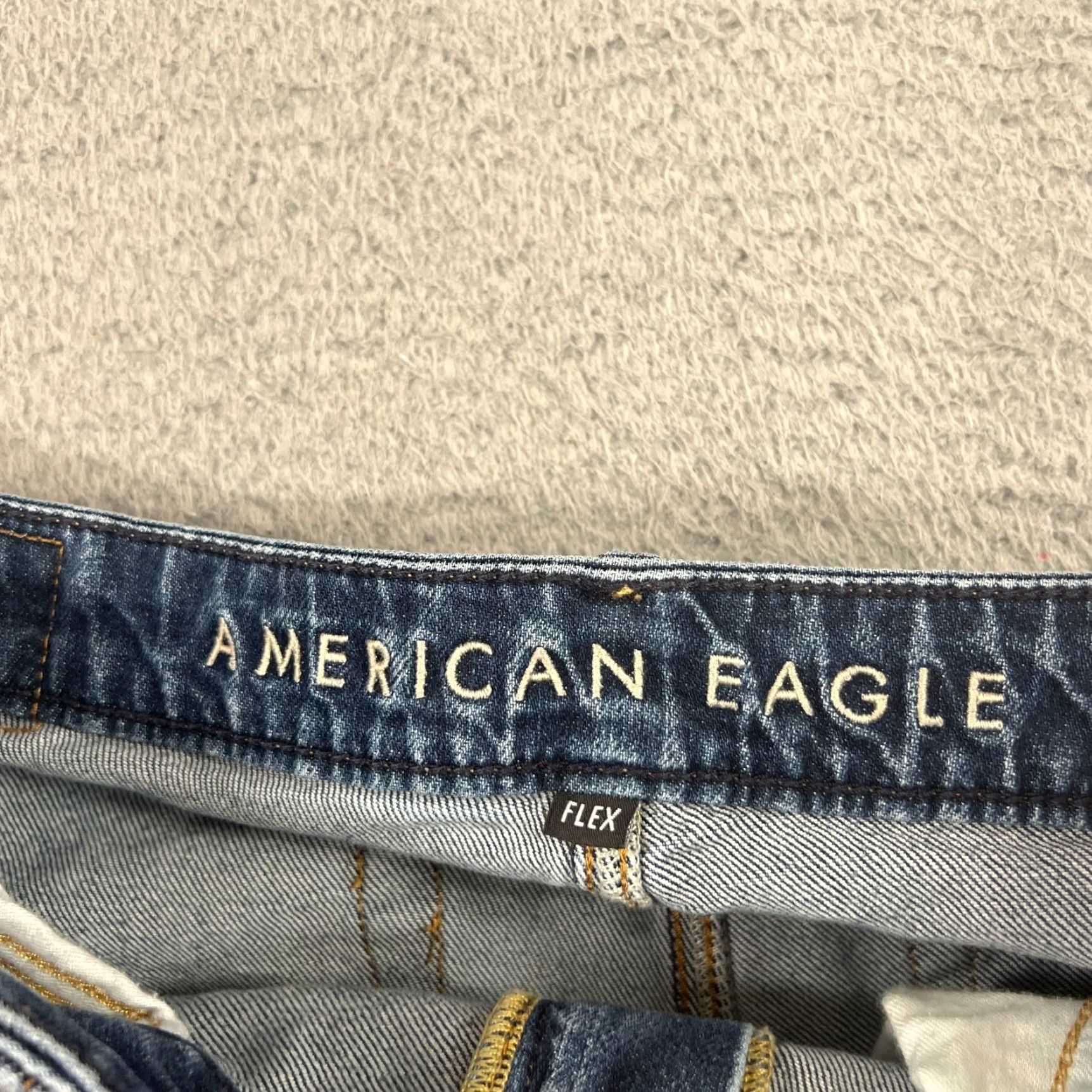 American Eagle Outfitters VINTAGE American Eagle Jeans Men's 30x31 Slim Skinny Denim Medium Wash Casual Pants Mens Size US 30 / EU 46 - 6 Thumbnail