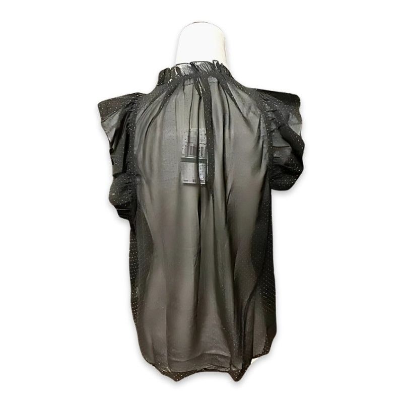 Michael Kors Michael Kors Top Sheer Chiffon Sleeveless Black/Gold NWT Size M / US 6-8 / IT 42-44 - 5 Thumbnail