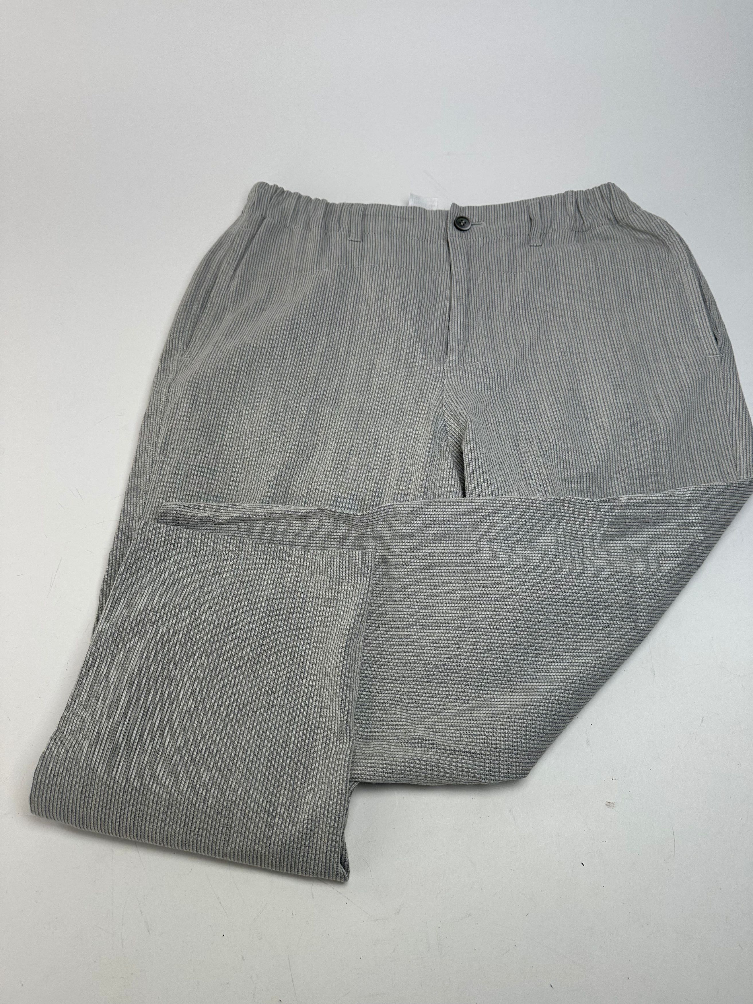 Issey Miyake Vintage Grey White Striped Wool Pants M Size 24" / US 00 / IT 34 - 1 Thumbnail