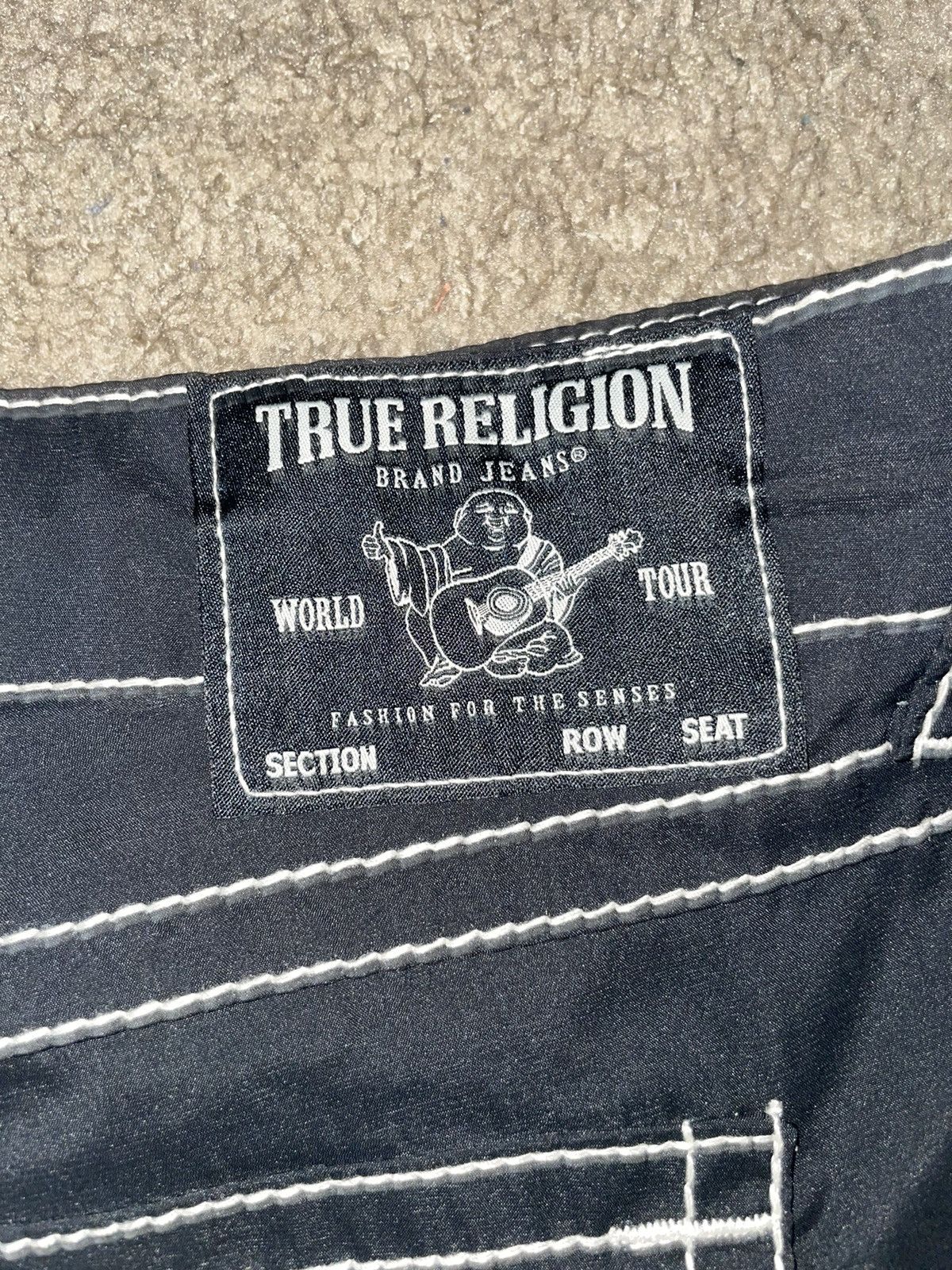 True Religion True Religion Brand Jeans Ricky Stich Shorts Size US 36 / EU 52 - 6 Thumbnail