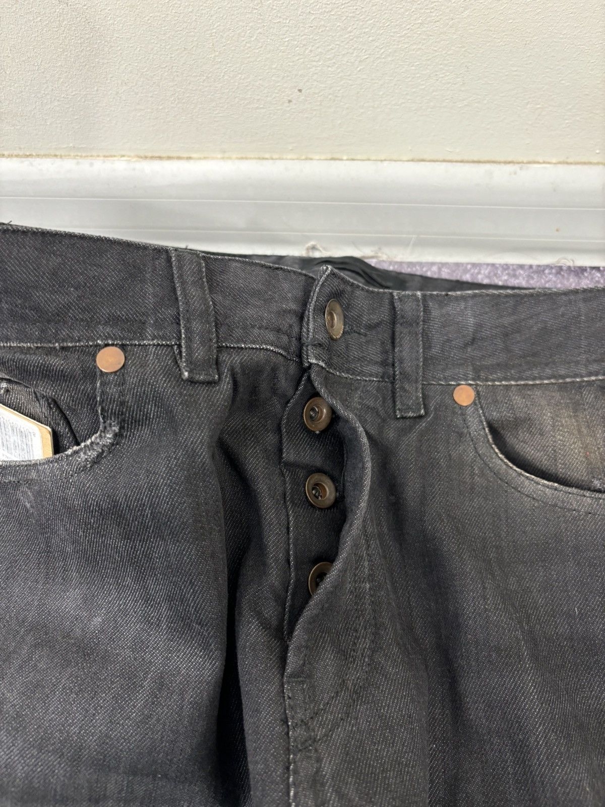 Diesel Black Gold Diesel Black Gold NWT Excess Black Straight Denim Jeans Size US 28 / EU 44 - 10 Thumbnail