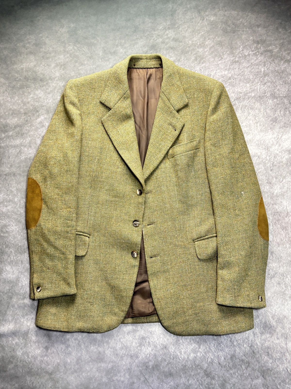Harris Tweed Vintage Harris Tweed Blazer Suit Jacket Made in Scotland Size 42R - 2 Thumbnail