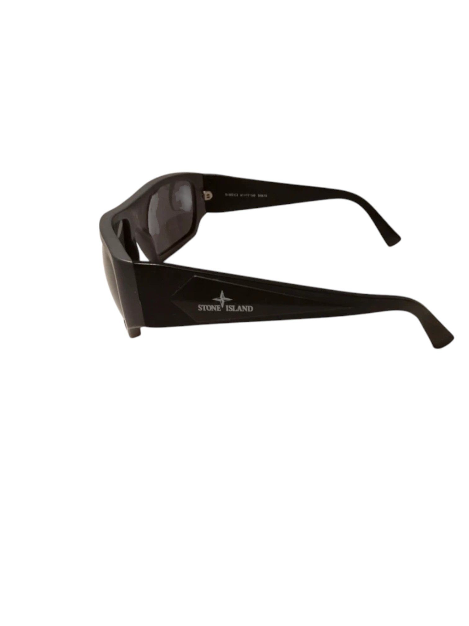 Stone Island Stone Island Black Wraparound Shield Sunglasses c. 2010s Size ONE SIZE - 2 Thumbnail