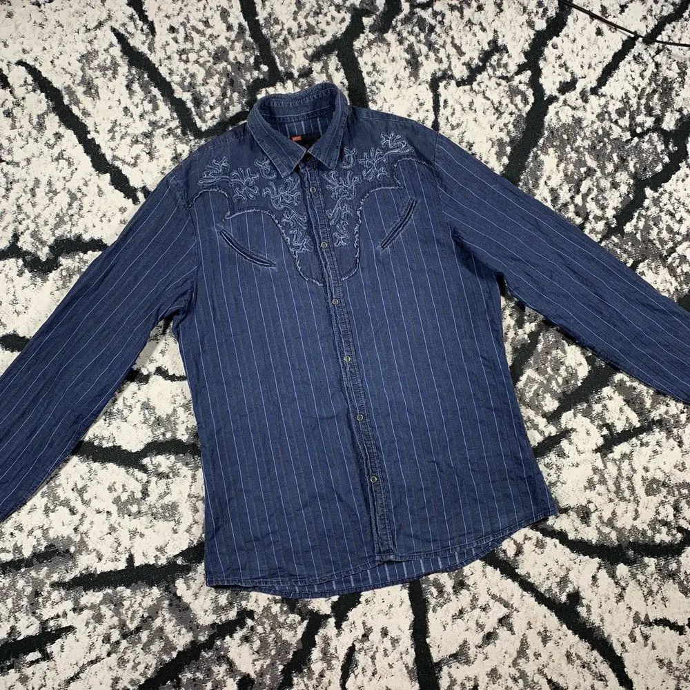 Diesel DIESEL Y2K VINTAGE AVANT GARDE JAPANESE WESTERN SHIRT TEE Size US L / EU 52-54 / 3 - 3 Thumbnail