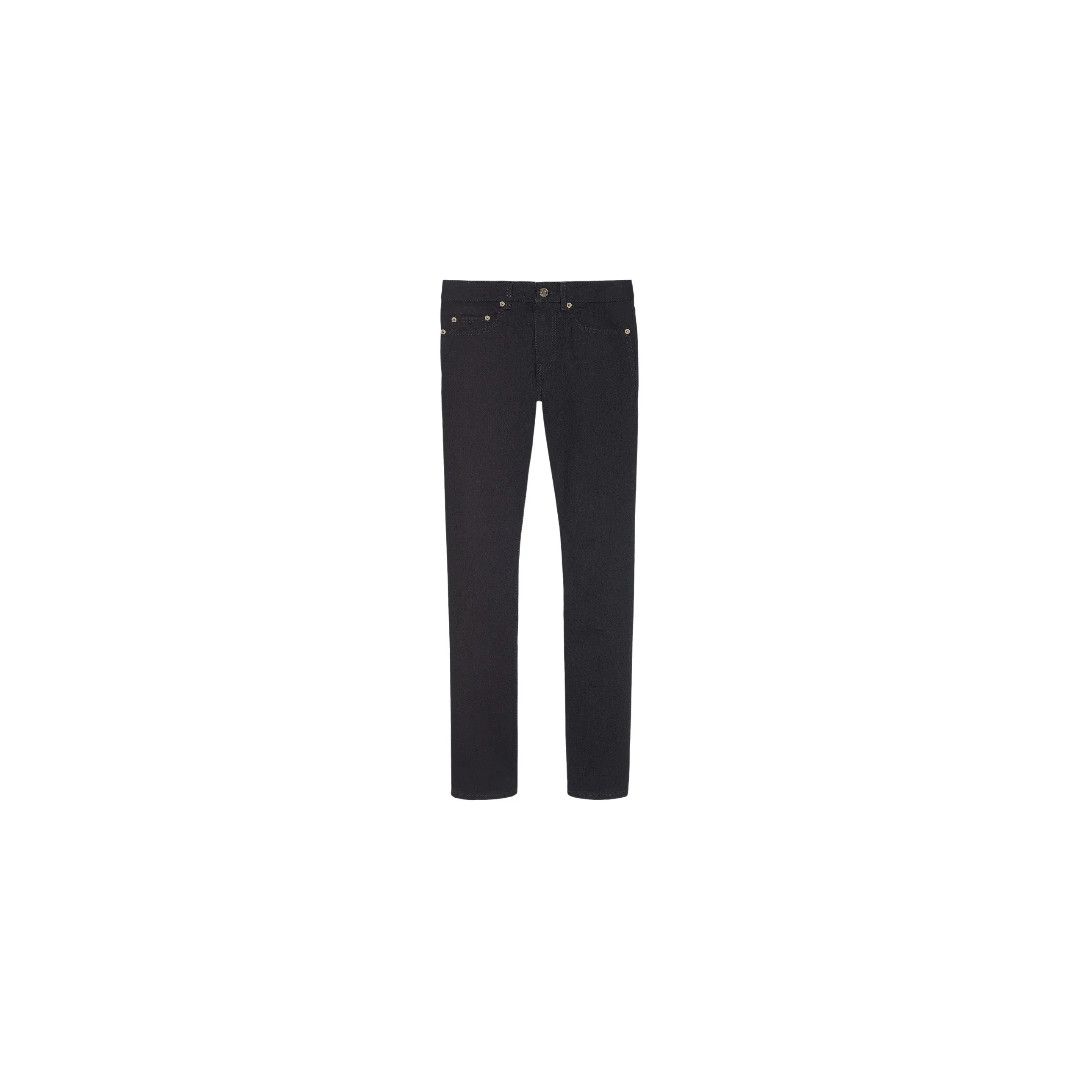 Saint Laurent Paris oc11z1225 597052 Slim Fit Jeans in Worn Black Denim Size US 26 / EU 42 - 1 Preview