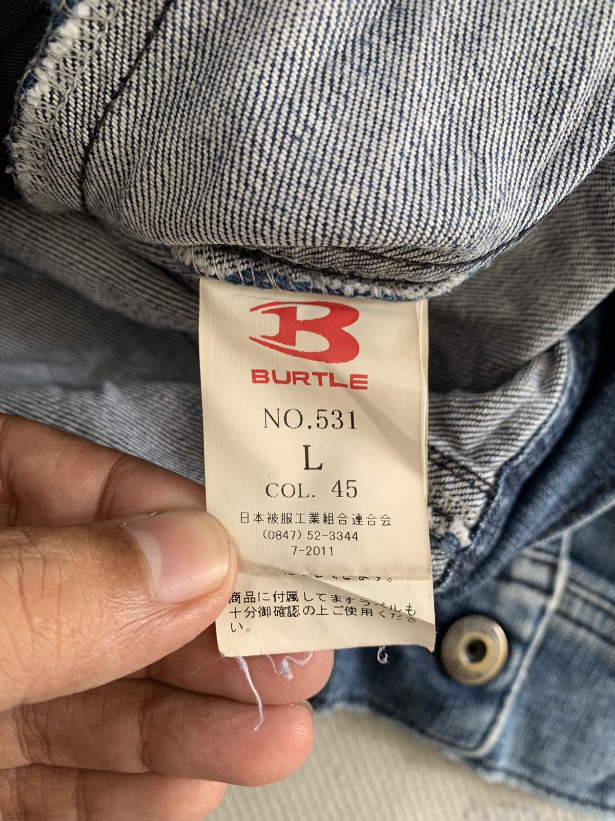 Japanese Brand Burtle Workwear Jacket Denim Like Size US L / EU 52-54 / 3 - 16 Thumbnail