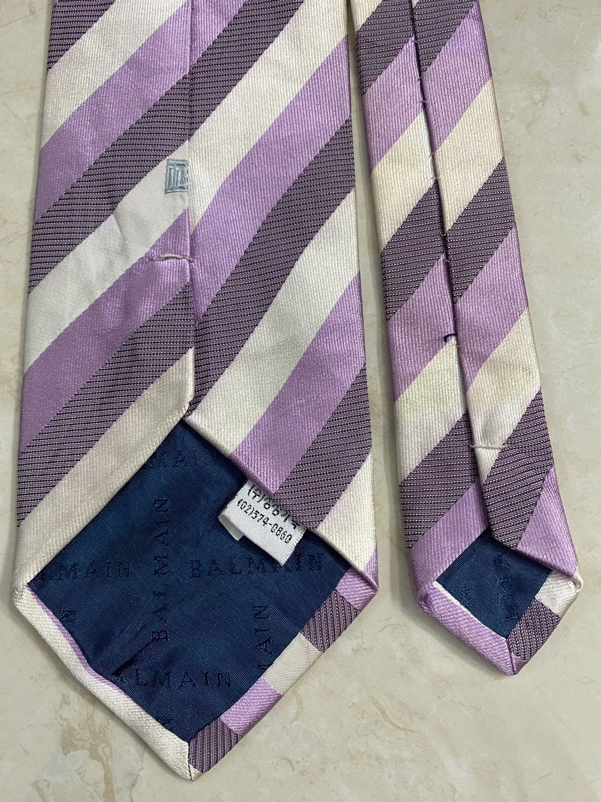 Balmain × Vintage 💥VINTAGE BALMAIN Paris rare necktie silk tie Size ONE SIZE - 6 Thumbnail