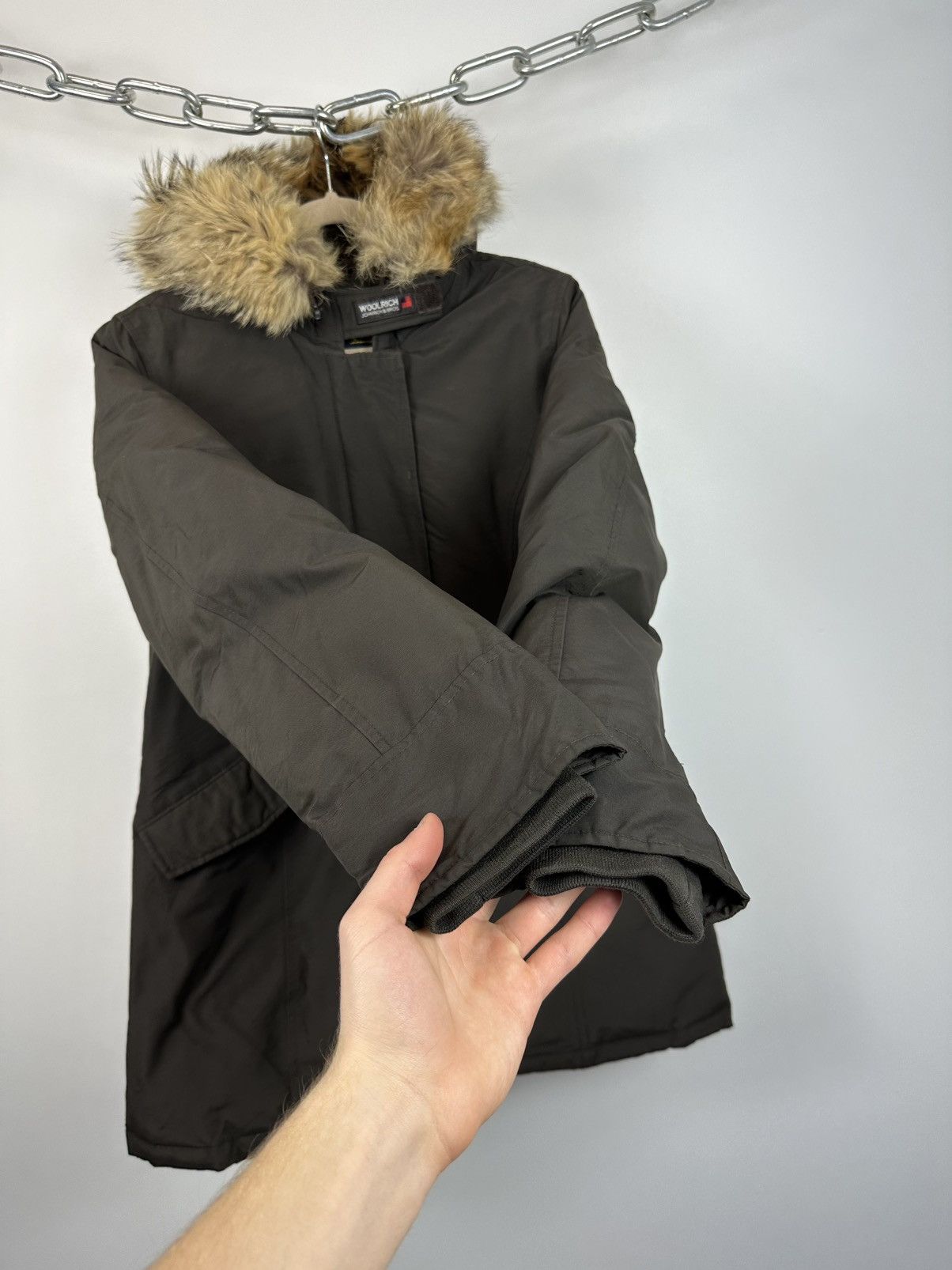Woolrich Woolen Mills Vintage Woolrich Women's Real Fur Down Arctic Parka Jacket Size L / US 10 / IT 46 - 8 Thumbnail