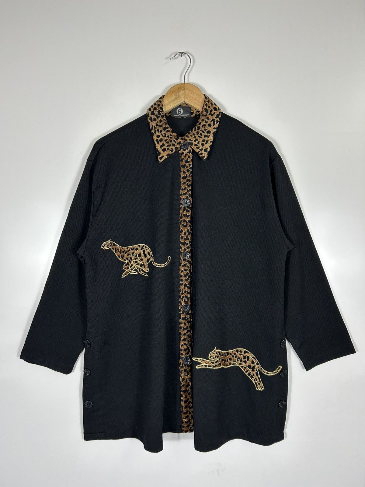 ⚡️Vintage Good Enough Leopard Button Up Shirt