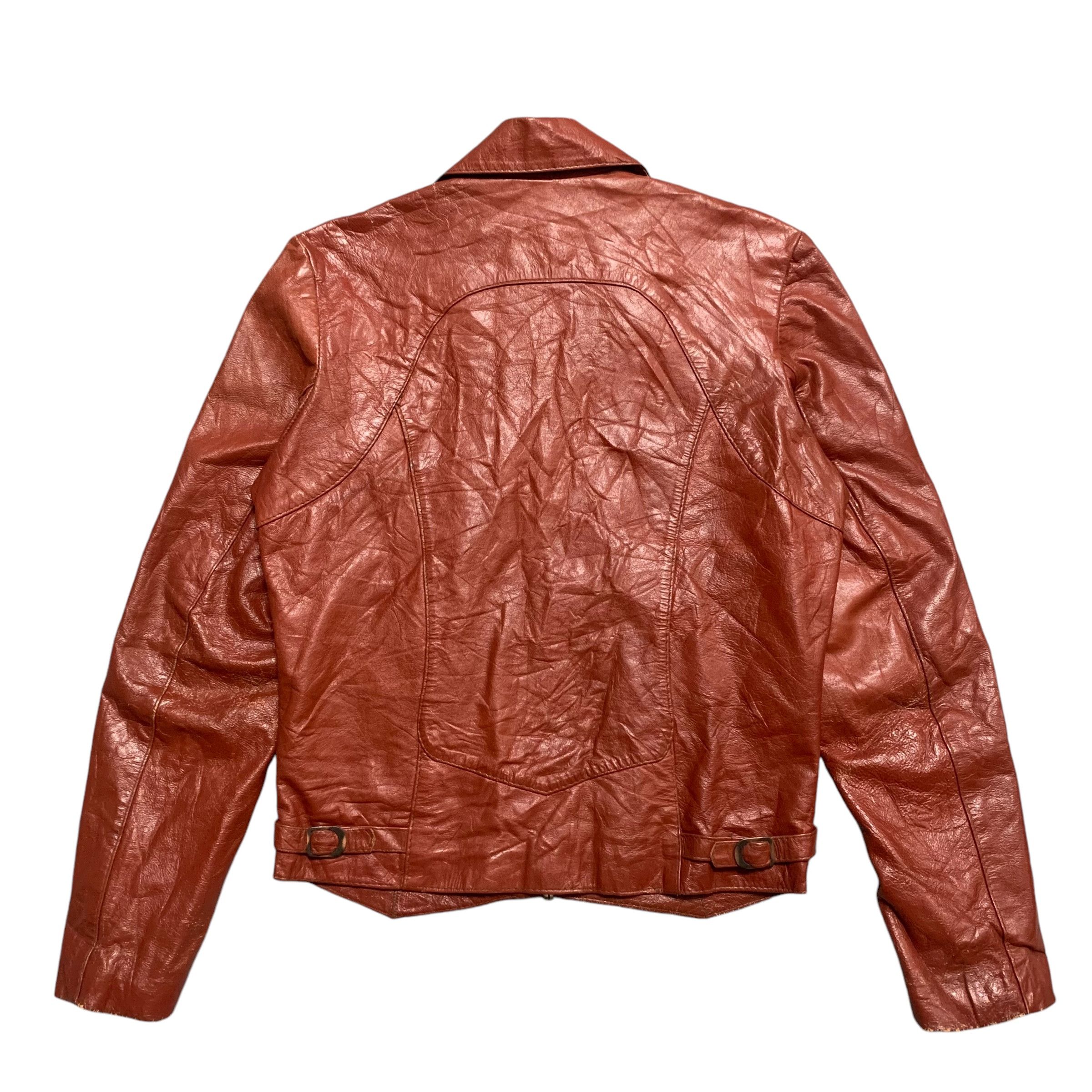 Vintage Vintage 70s Chess King Motorcycle Riding Leather Jacket Size US S / EU 44-46 / 1 - 9 Thumbnail