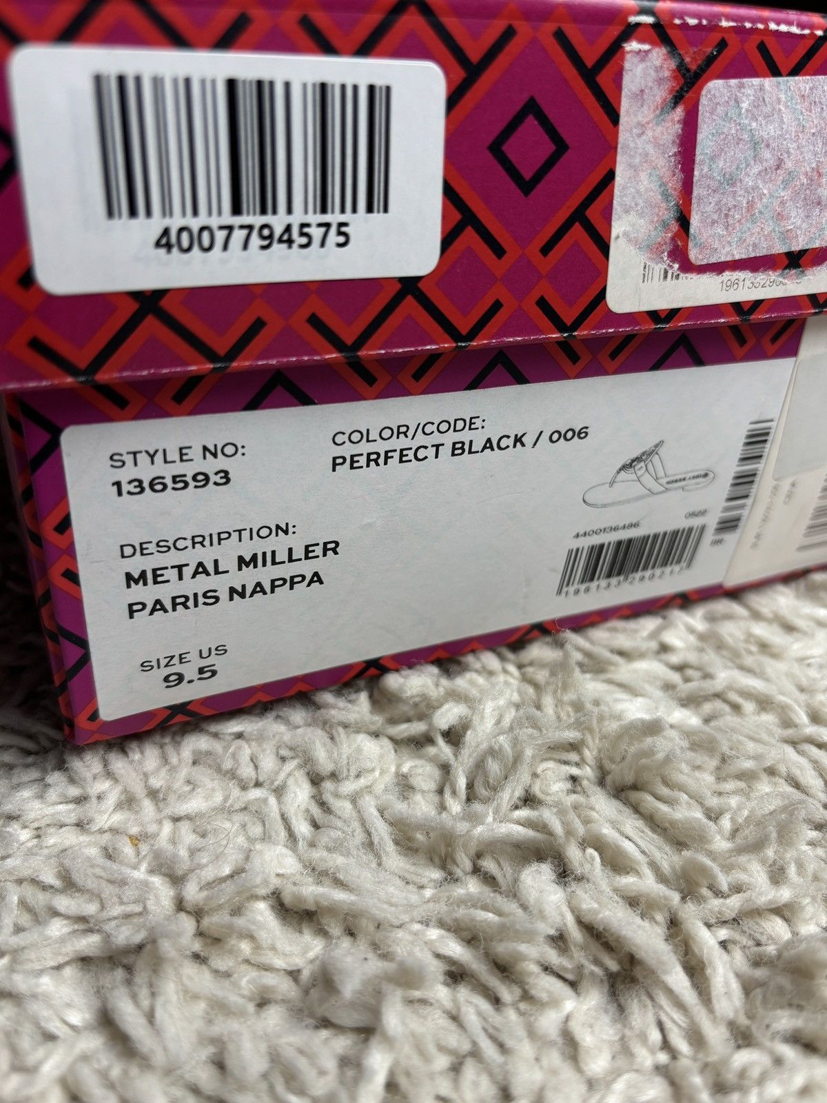Tory Burch Tory Burch Meta Miller Black Sandal Size US 9.5 / IT 39.5 - 8 Thumbnail