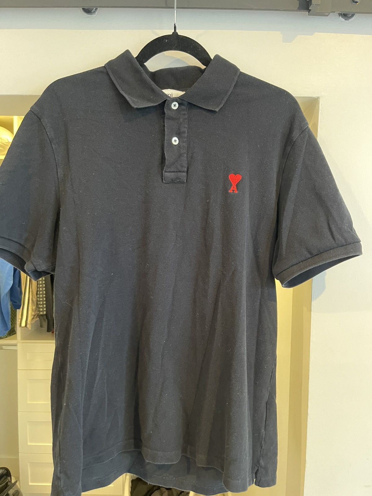 AMI AMI Black Polo Size US XL / EU 56 / 4 - 2 Thumbnail