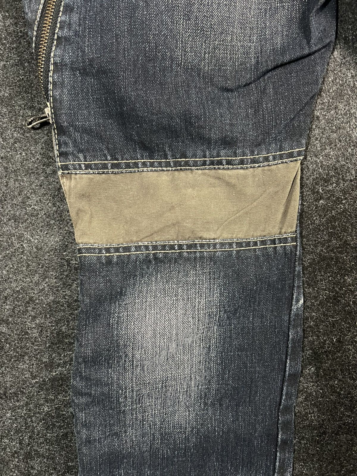 PPFM PPFM Punk Double Zip Bondage Jeans Distressed LGB Size US 31 - 7 Thumbnail