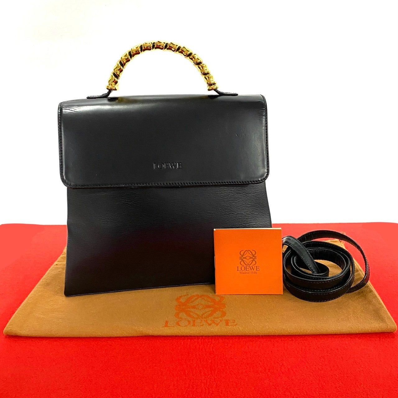 Loewe Loewe Shoulder Bag Black Leather Size ONE SIZE - 1 Thumbnail