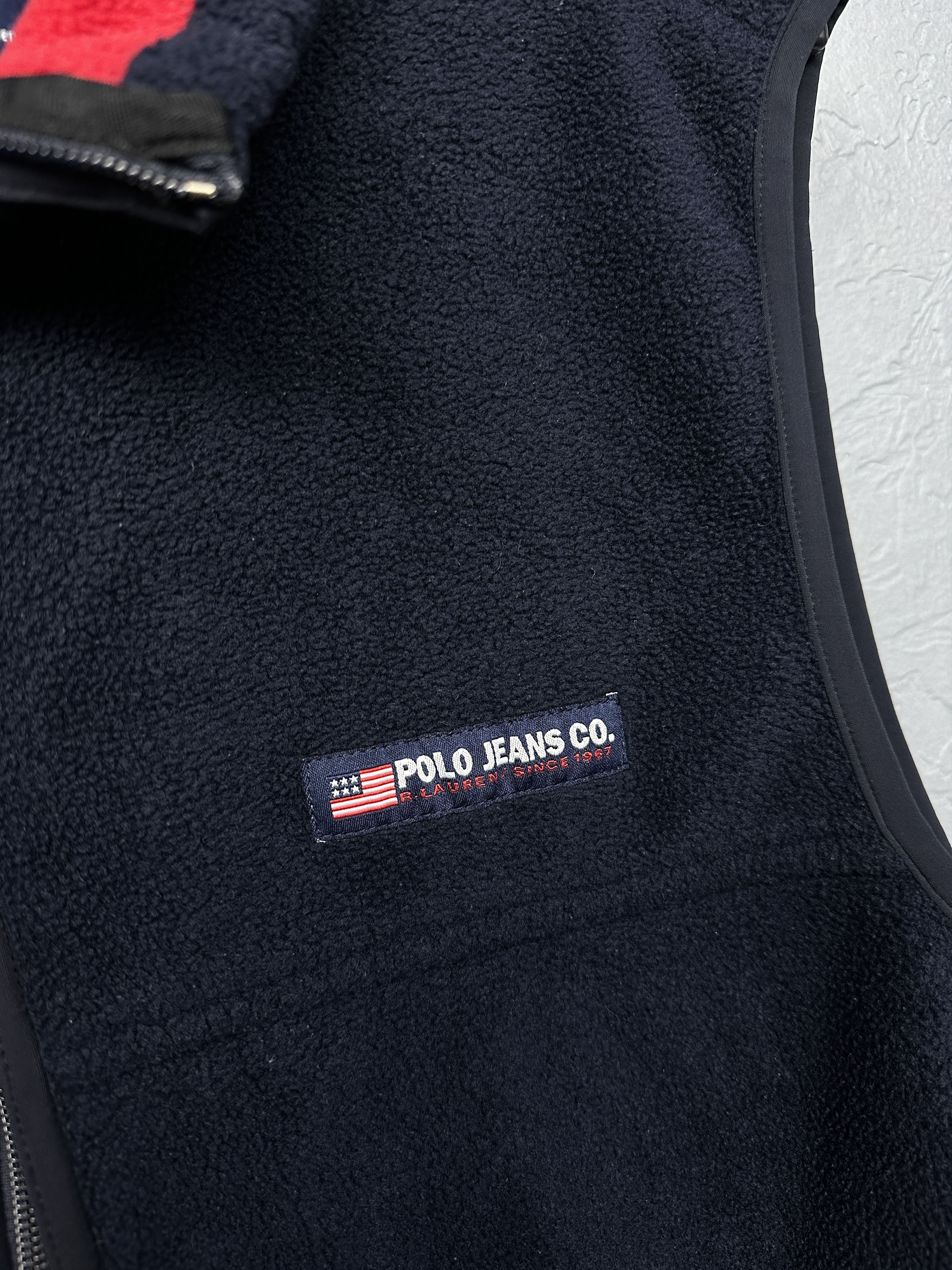 Polo Ralph Lauren Polo Ralph Lauren Jeans Company Vintage Mens Fleece Vest Size US L / EU 52-54 / 3 - 3 Thumbnail