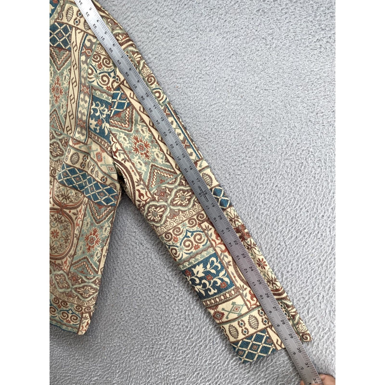 Vintage VINTAGE Alfred Dunner Women's Paisley Tapestry Floral Full Zip Blazer Jacket Size 14 Size XL / US 12-14 / IT 48-50 - 6 Thumbnail