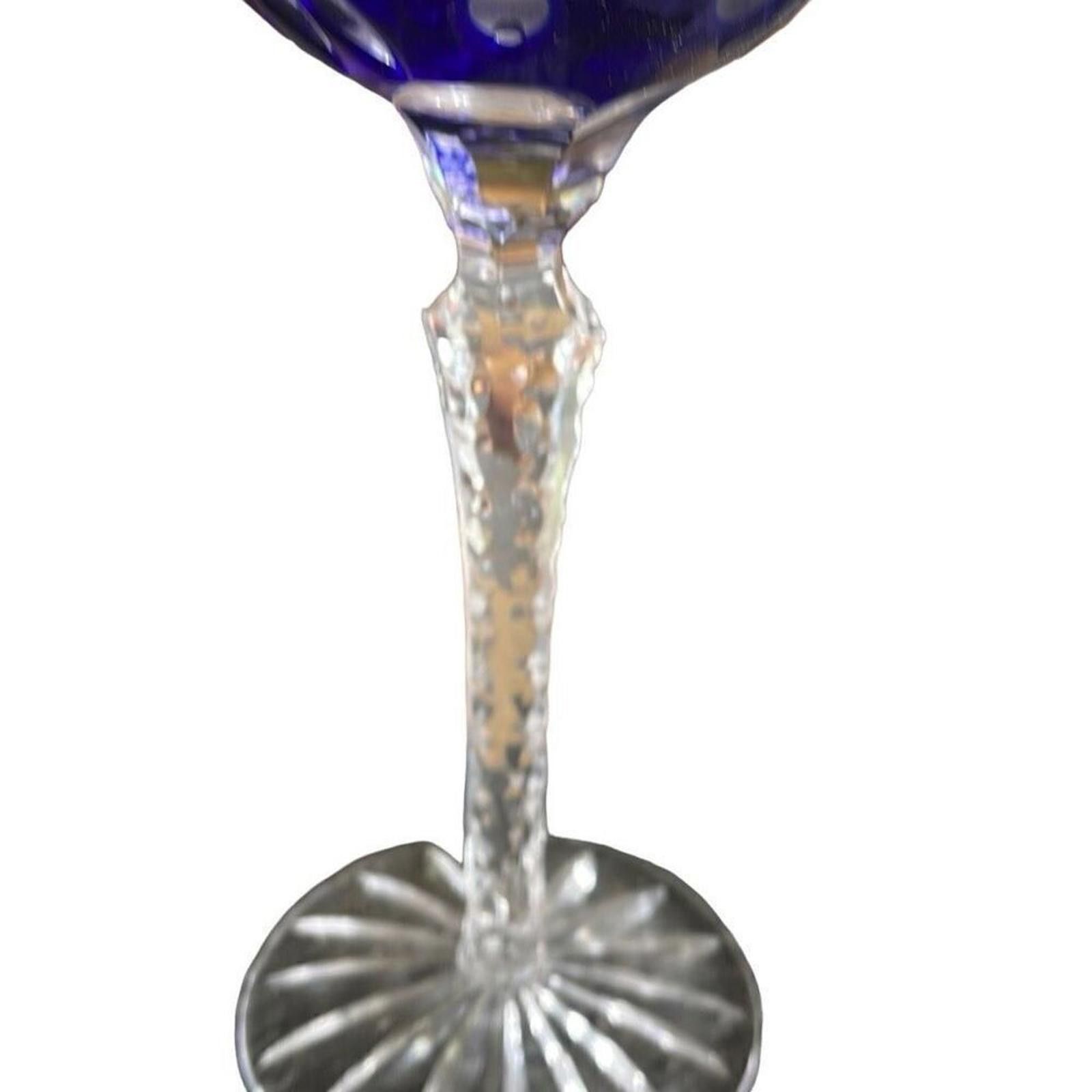 La Martina AJKA Martista wine cobalt blue 8 1/4 tall wine glass Size ONE SIZE - 8 Thumbnail
