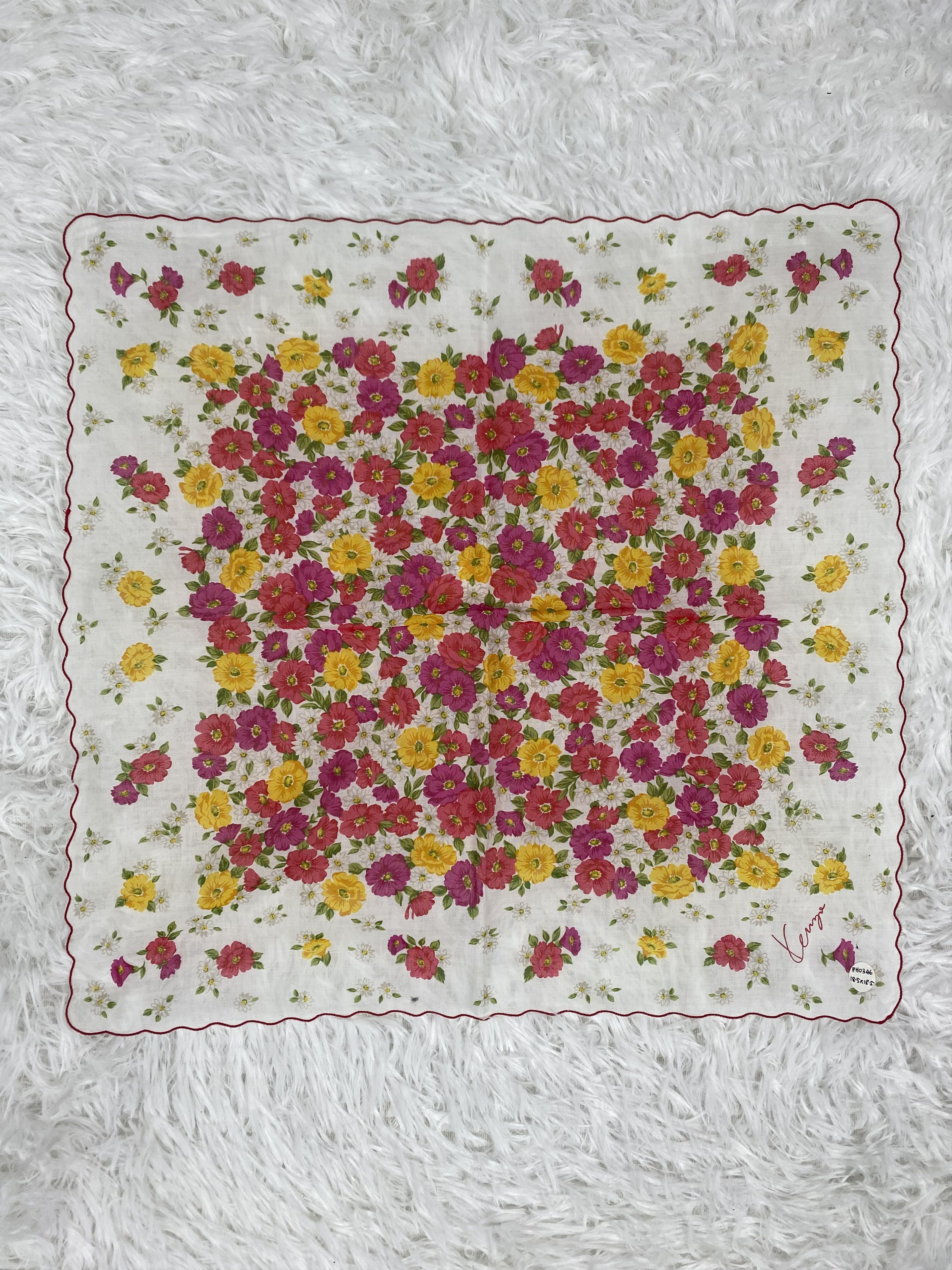 Kenzo Vintage Kenzo Handkerchief Neckerchief PH0346 Size ONE SIZE - 3 Thumbnail