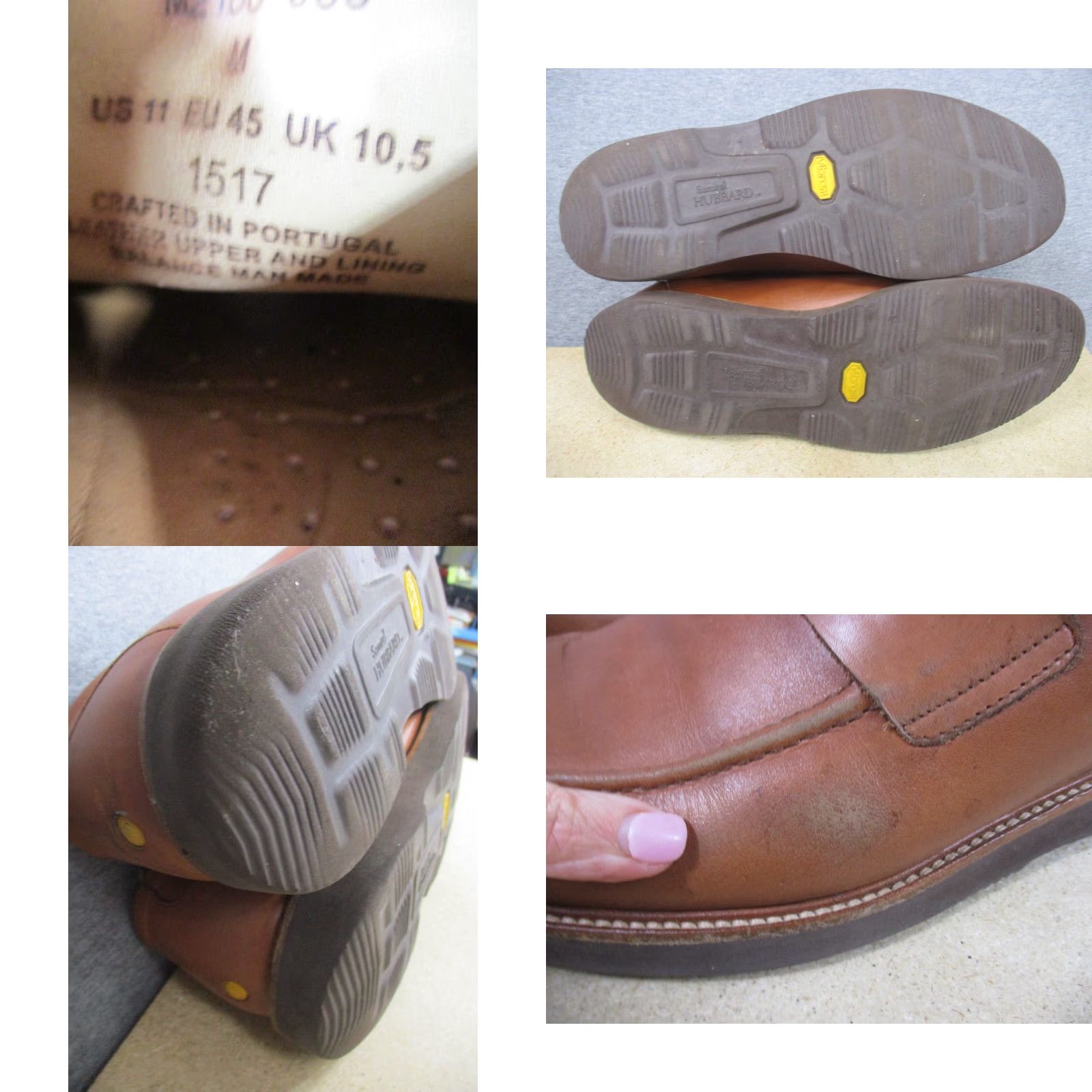 Penn VINTAGE Samuel Hubbard Men’s 11 Tailored Traveler Penny Loafer Brown Leather 1517 Size US 11 / EU 44 - 8 Thumbnail