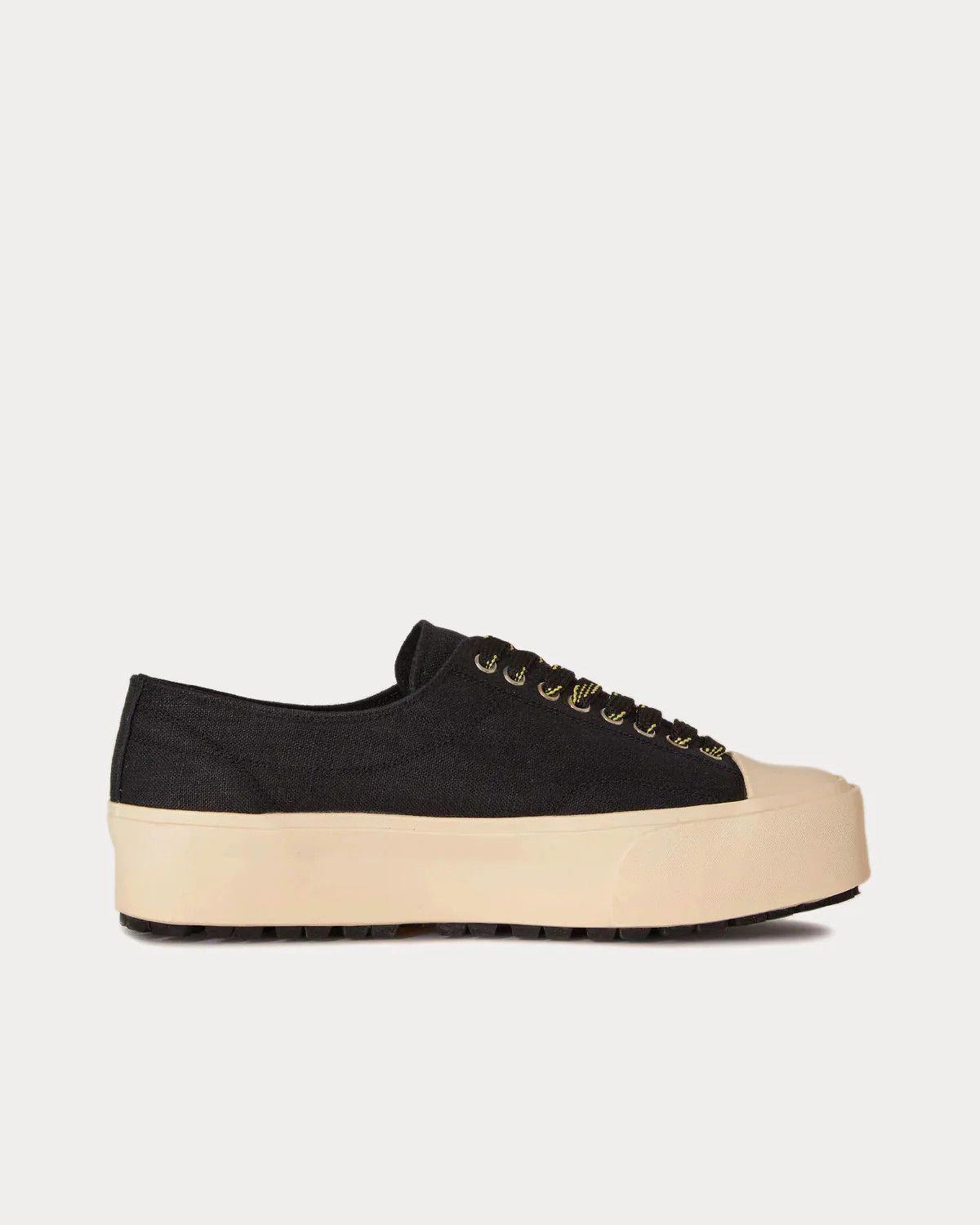 OAMC o1y0225 Logo Low-Top Sneakers in Black/Ivory Size US 10 / EU 43 - 1 Thumbnail