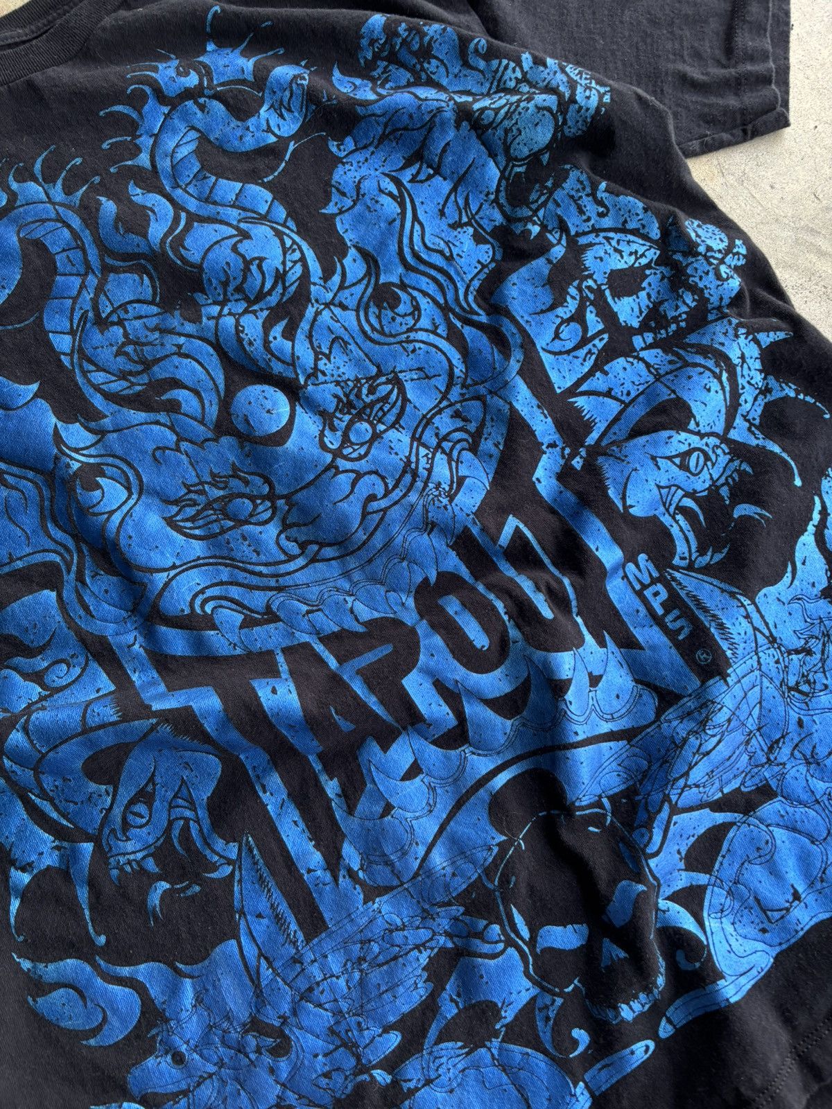 Tapout Crazy Tapout Reflective Blue All Over Print Grunge Tee Size US XL / EU 56 / 4 - 3 Thumbnail