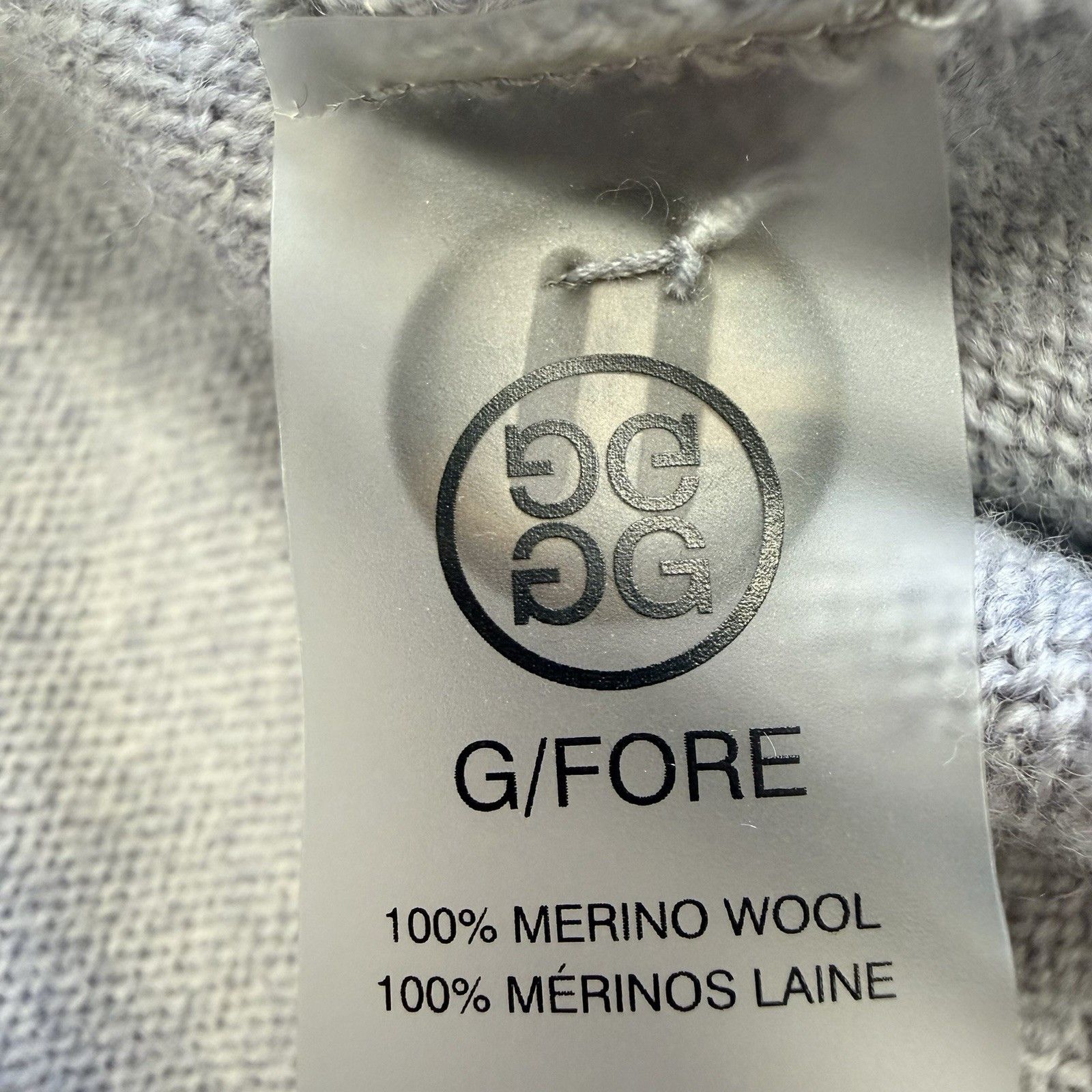G/FORE G/FORE Merino Wool Shawl Collar Sweater Gray Pullover M Size US M / EU 48-50 / 2 - 14 Thumbnail