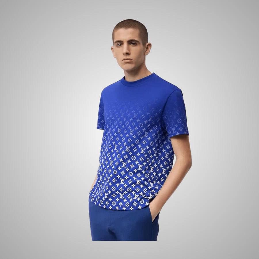 Louis Vuitton LOUIS VUITTON LVSE MONOGRAM GRADIENT T-SHIRT BLUE Size US M / EU 48-50 / 2 - 2 Thumbnail