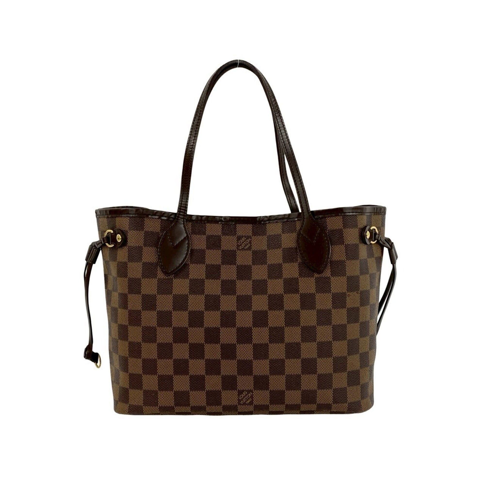 Louis Vuitton LOUIS VUITTON Neverfull PM Damier Pattern Leather Tote Bag Handbag Brown 19543 Size ONE SIZE - 1 Thumbnail