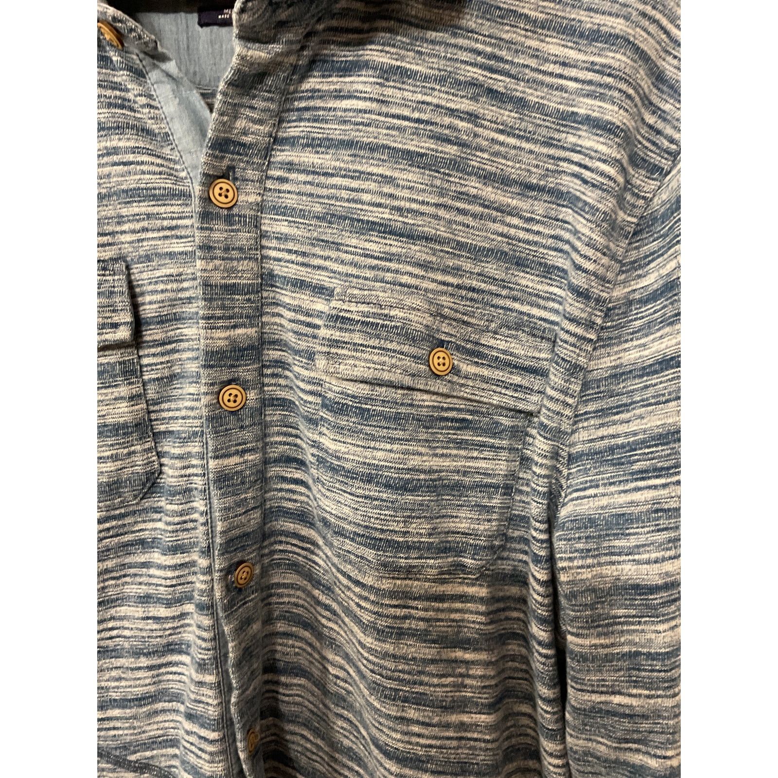 johnnie-O Johnnie-o Men's Peterman Heavy Cotton Shacket in Indigo, M Size US M / EU 48-50 / 2 - 8 Thumbnail