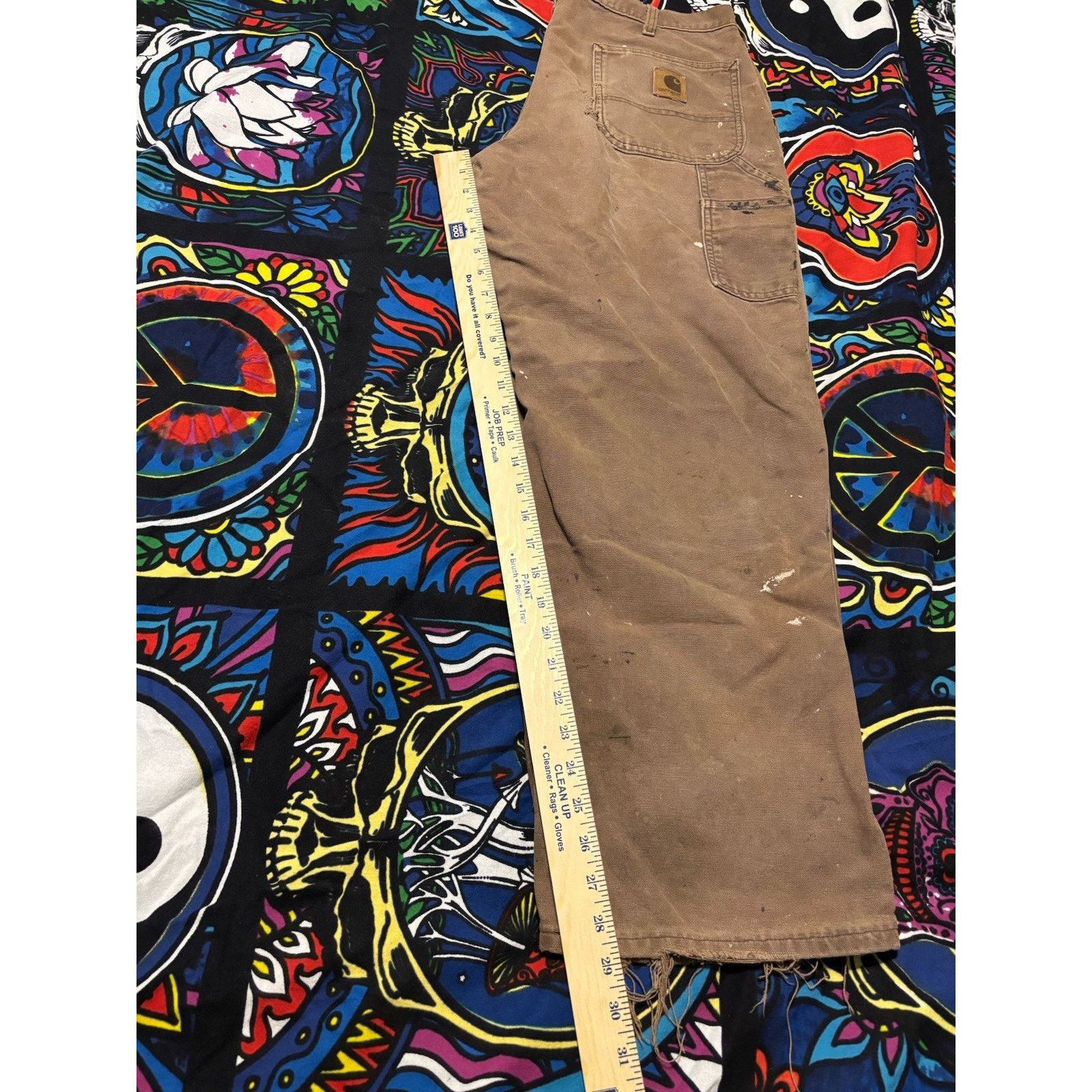 Vintage carhartt brown rare distressed Pant 36 X 30 Size US 36 / EU 52 - 4 Thumbnail